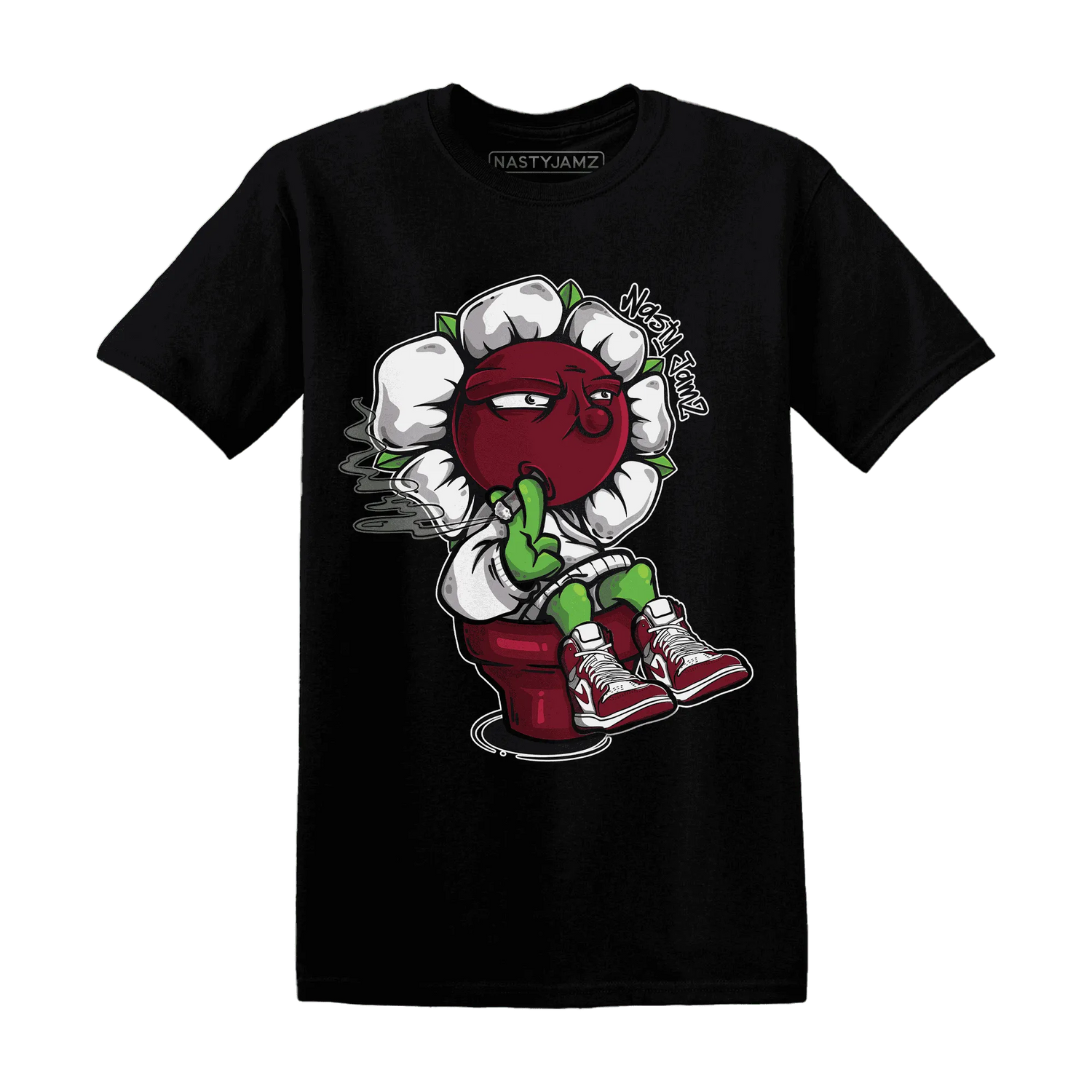 High-White-Team-Red-1s-T-Shirt-Match-Rebel-Bloom