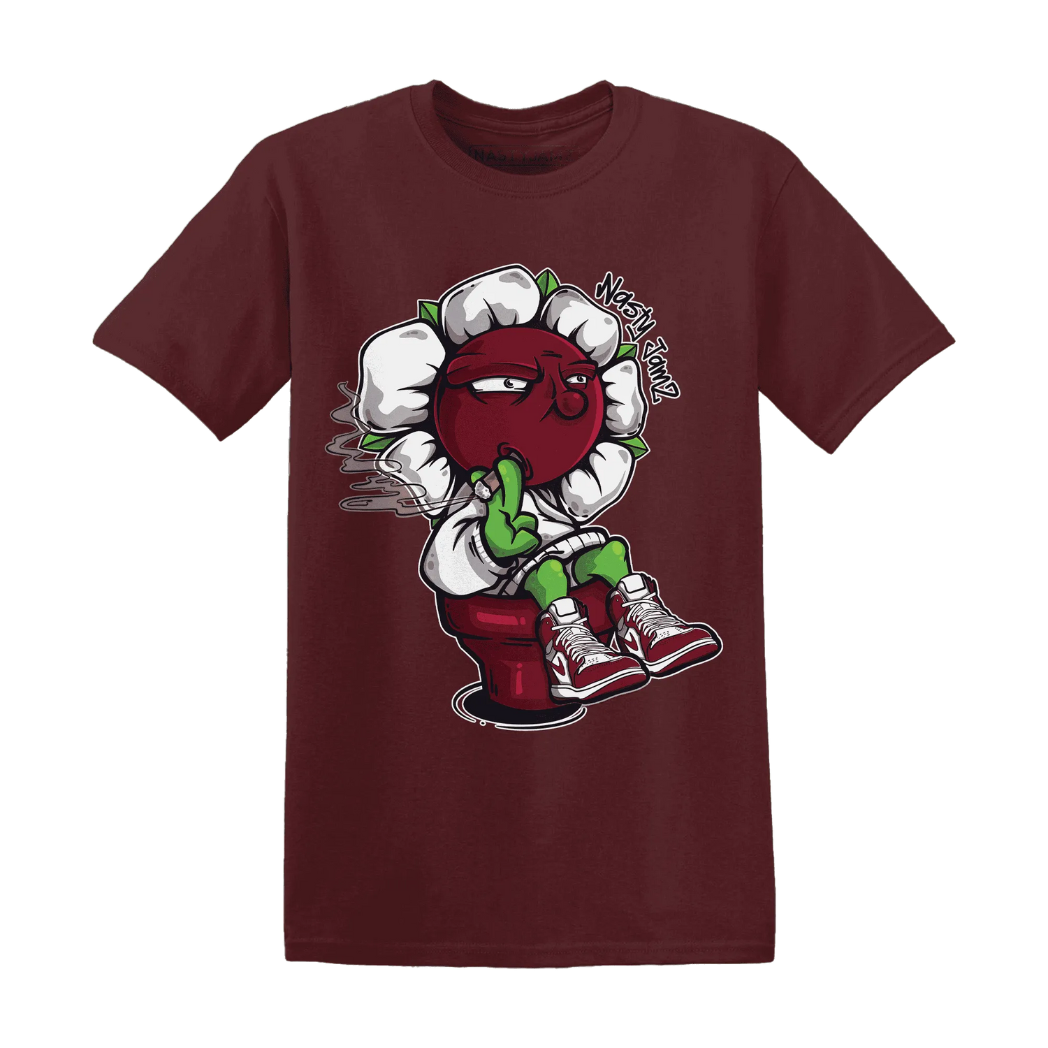 High-White-Team-Red-1s-T-Shirt-Match-Rebel-Bloom