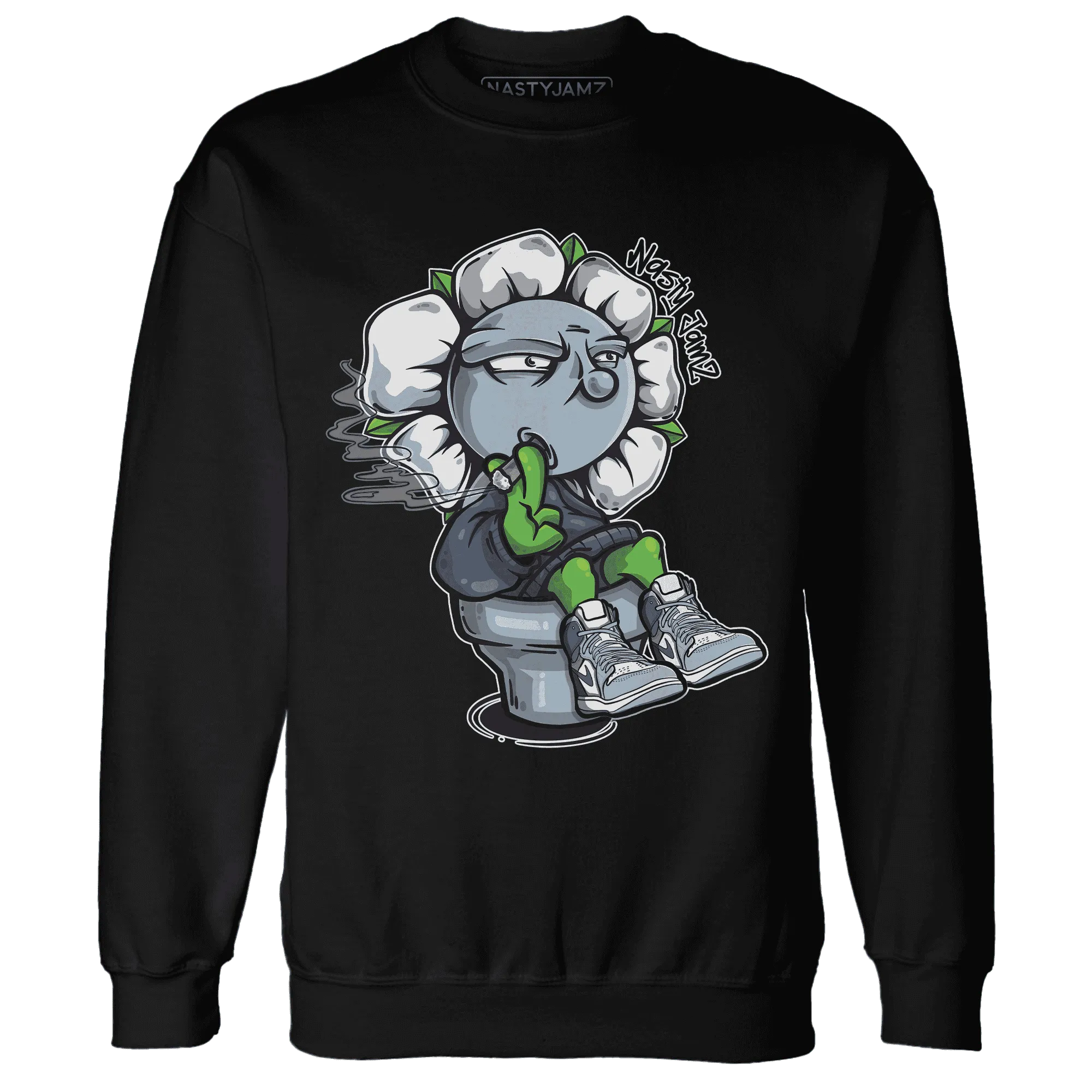 Mid-Diffused-Blue-Grey-1s-Sweatshirt-Match-Rebel-Bloom
