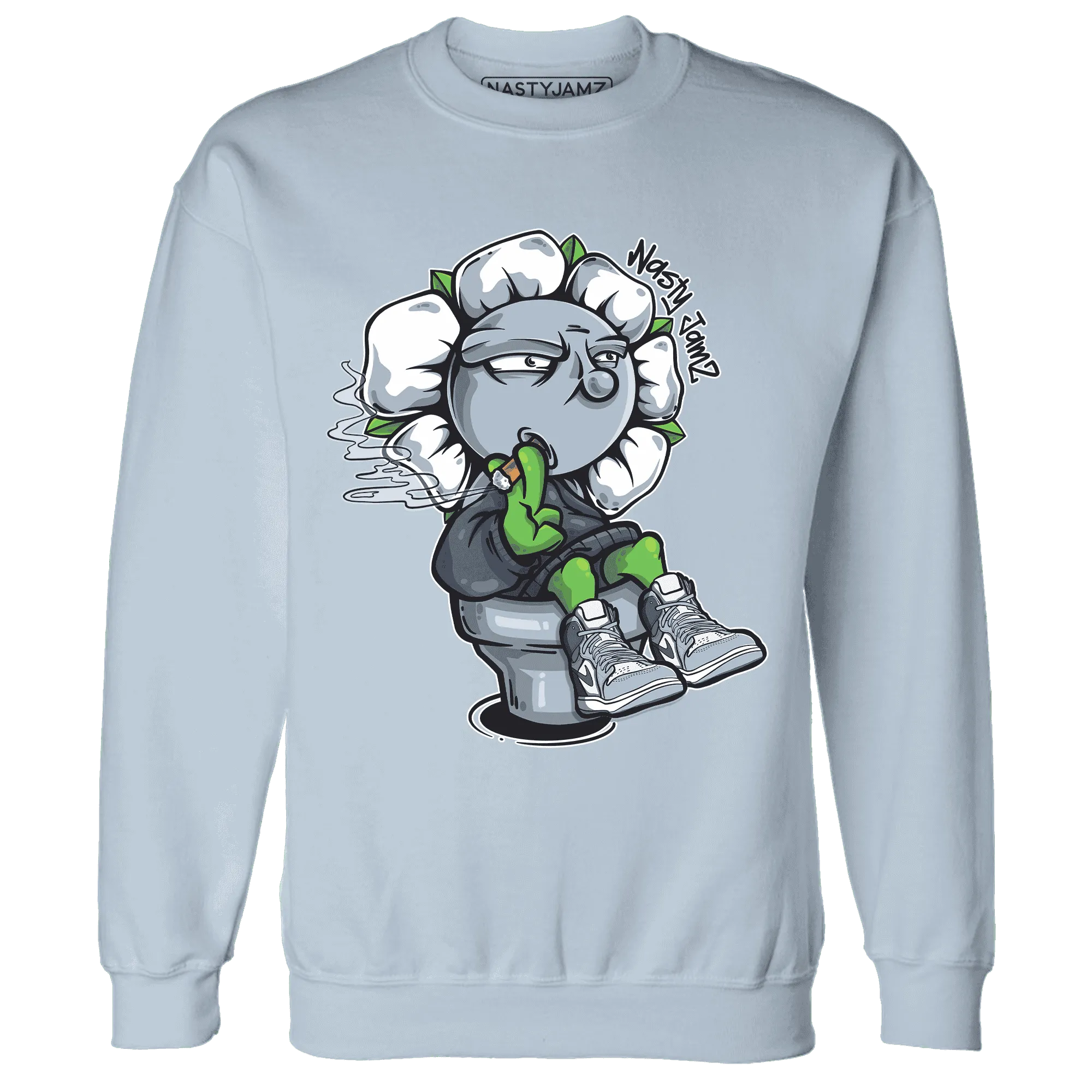 Mid-Diffused-Blue-Grey-1s-Sweatshirt-Match-Rebel-Bloom