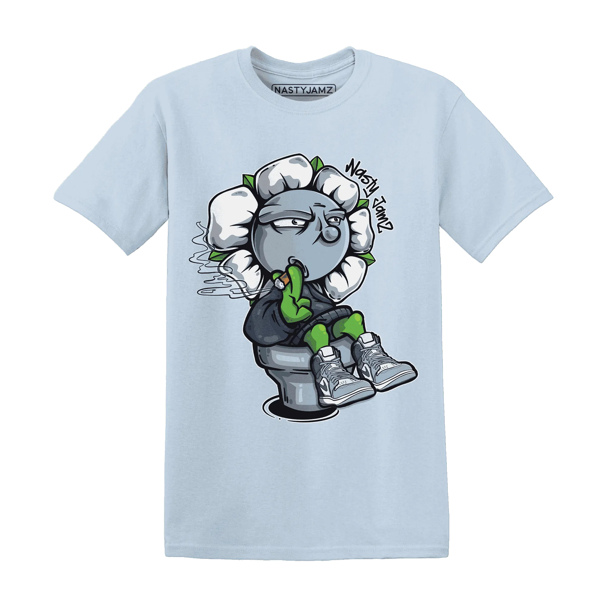 Mid-Diffused-Blue-Grey-1s-T-Shirt-Match-Rebel-Bloom