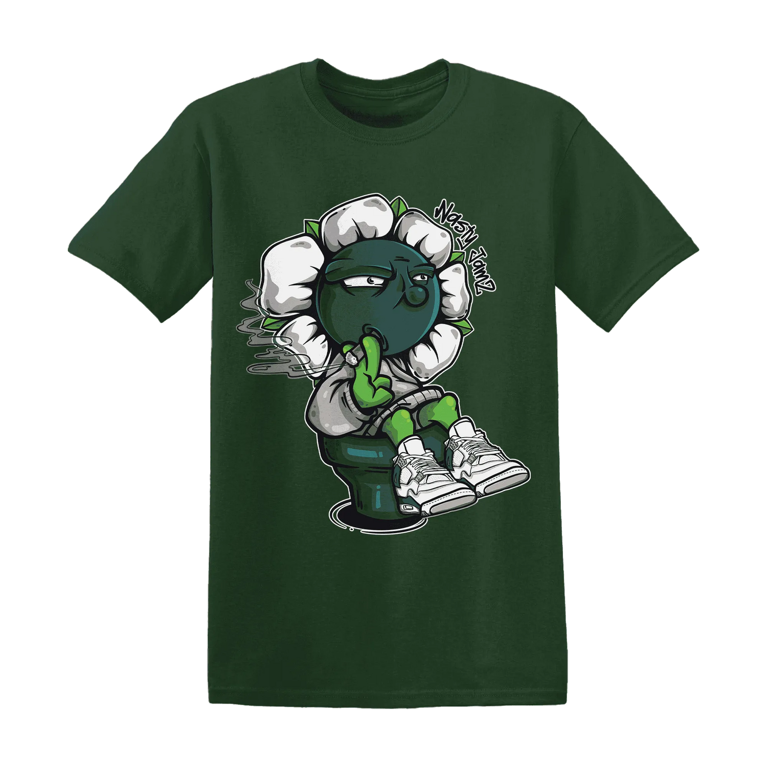Oxidized-Green-4s-T-Shirt-Match-Rebel-Bloom