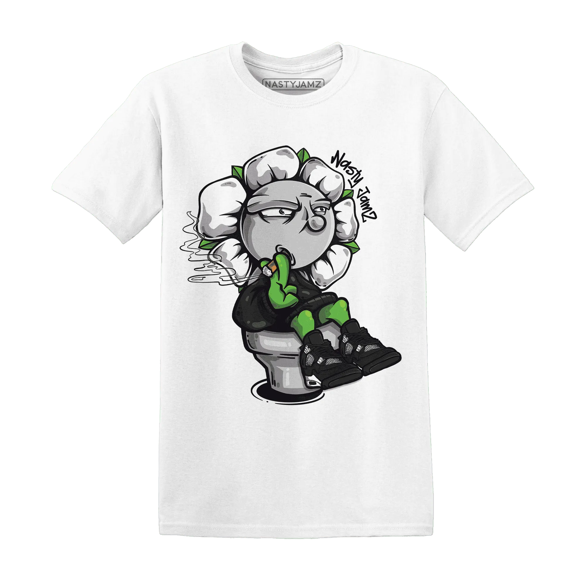 White-Thunder-4s-T-Shirt-Match-Rebel-Bloom