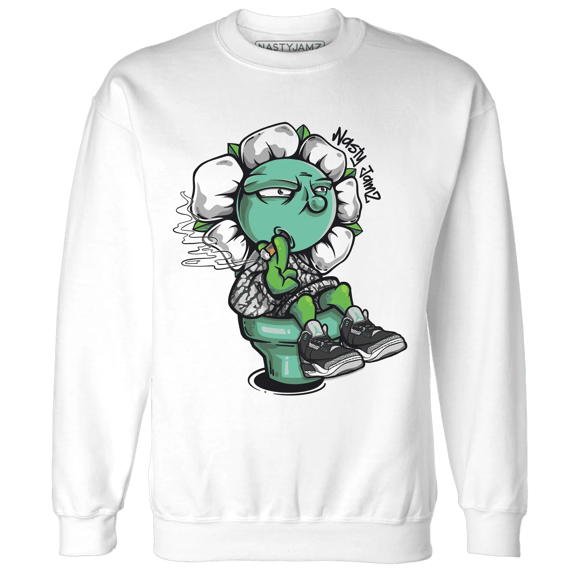 Green-Glow-3s-Sweatshirt-Match-Rebel-Bloom