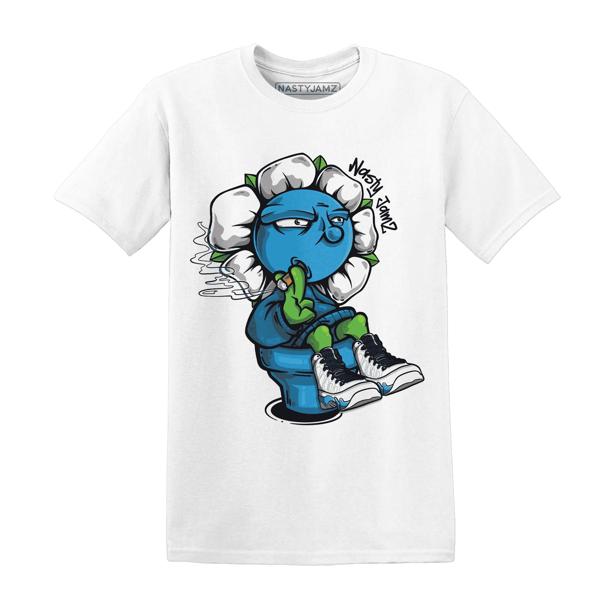 Powder-Blue-9s-T-Shirt-Match-Rebel-Bloom