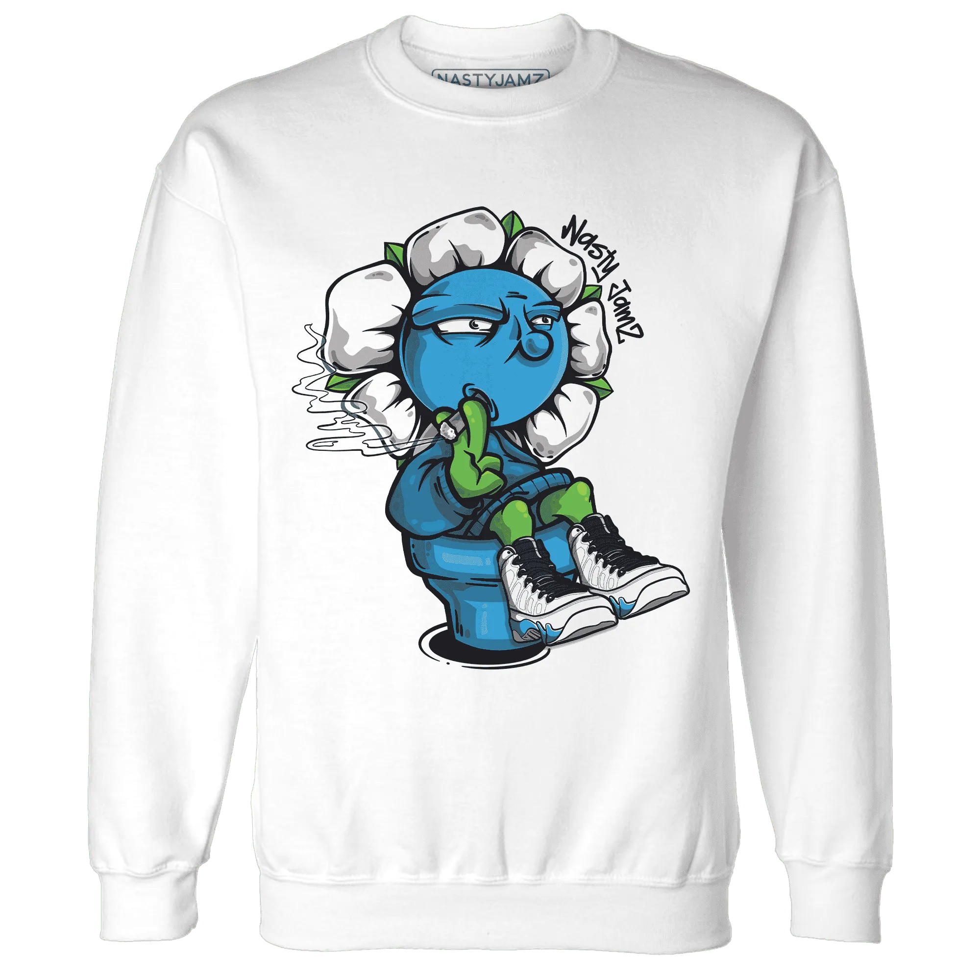 Powder-Blue-9s-Sweatshirt-Match-Rebel-Bloom