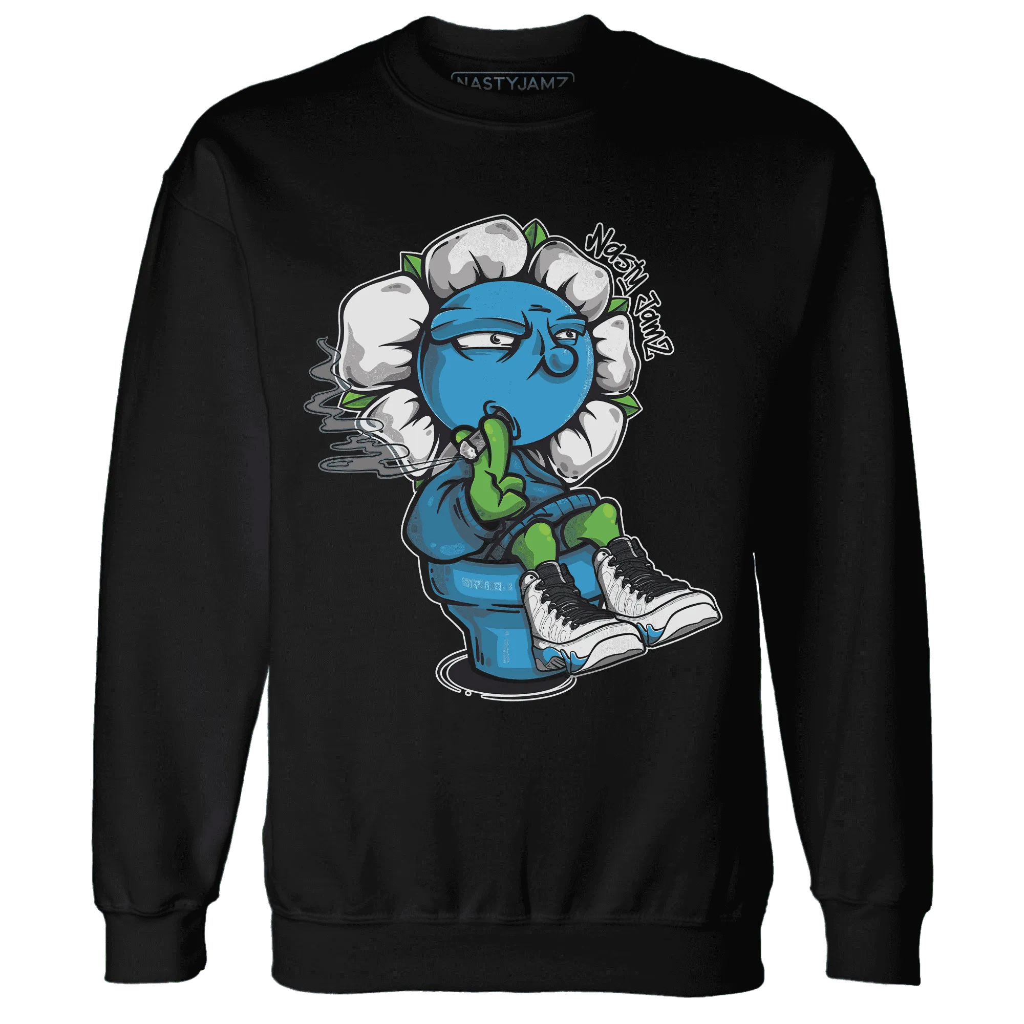 Powder-Blue-9s-Sweatshirt-Match-Rebel-Bloom