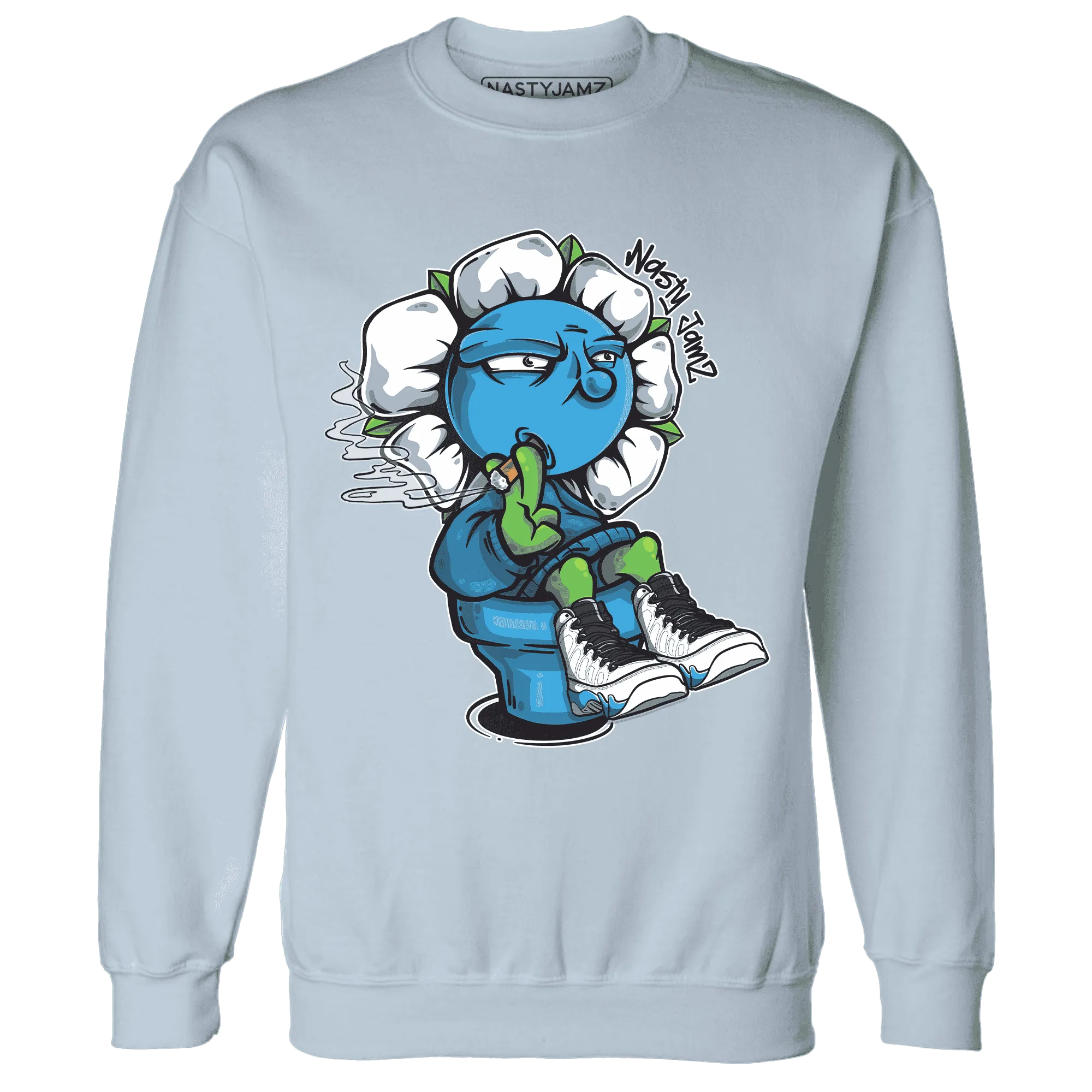 Powder-Blue-9s-Sweatshirt-Match-Rebel-Bloom