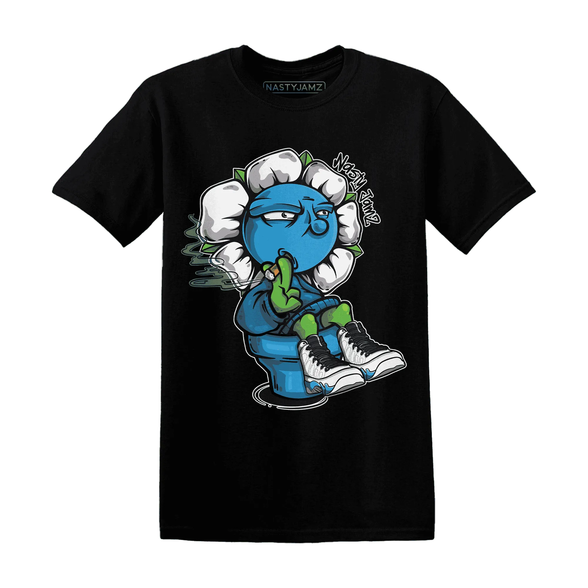 Powder-Blue-9s-T-Shirt-Match-Rebel-Bloom