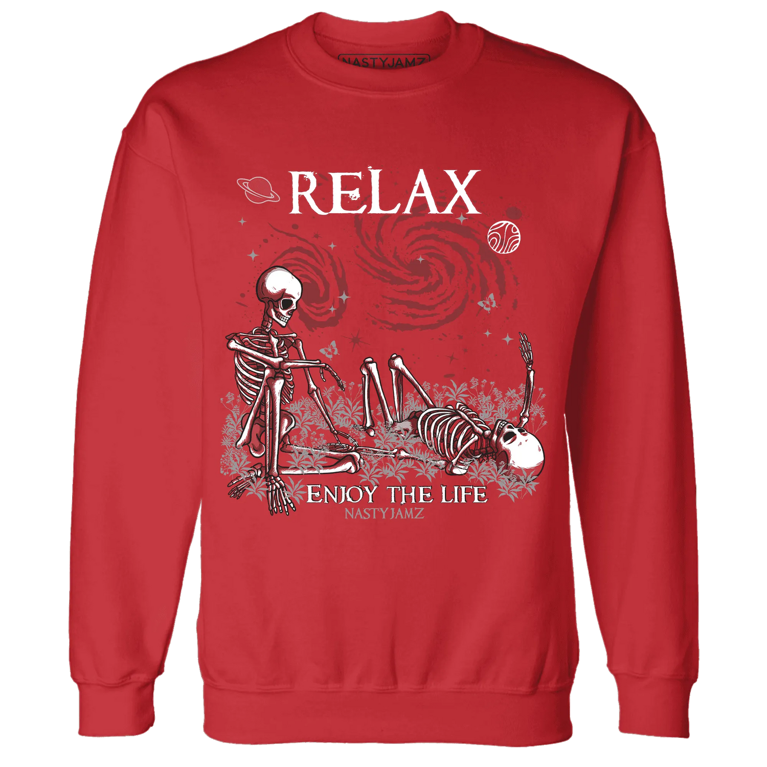 Black-Toe-Reimagined-Red-White-1s-Sweatshirt-Match-Relax