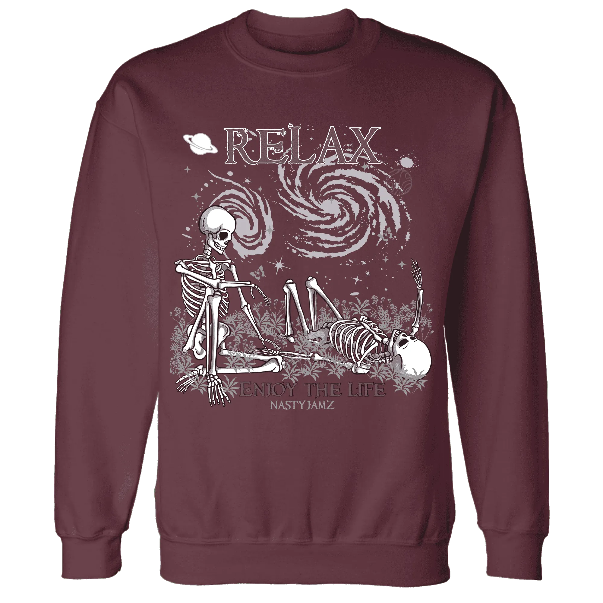 Burgundy-Crush-3s-NastyJamz-Sweatshirt-Match-Relax