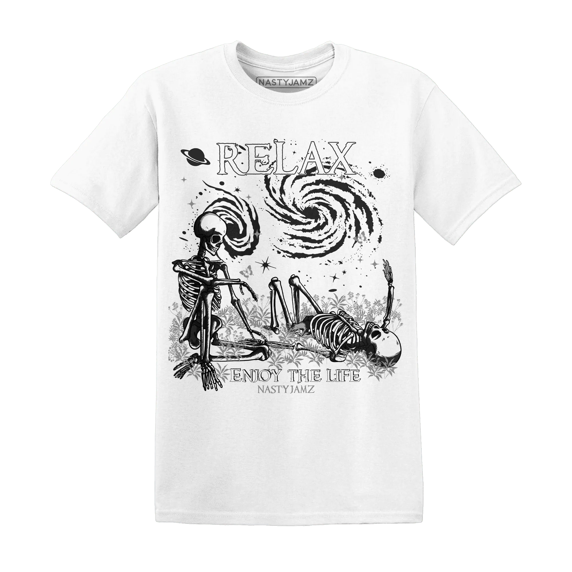 White-Thunder-4s-NastyJamz-T-Shirt-Match-Relax