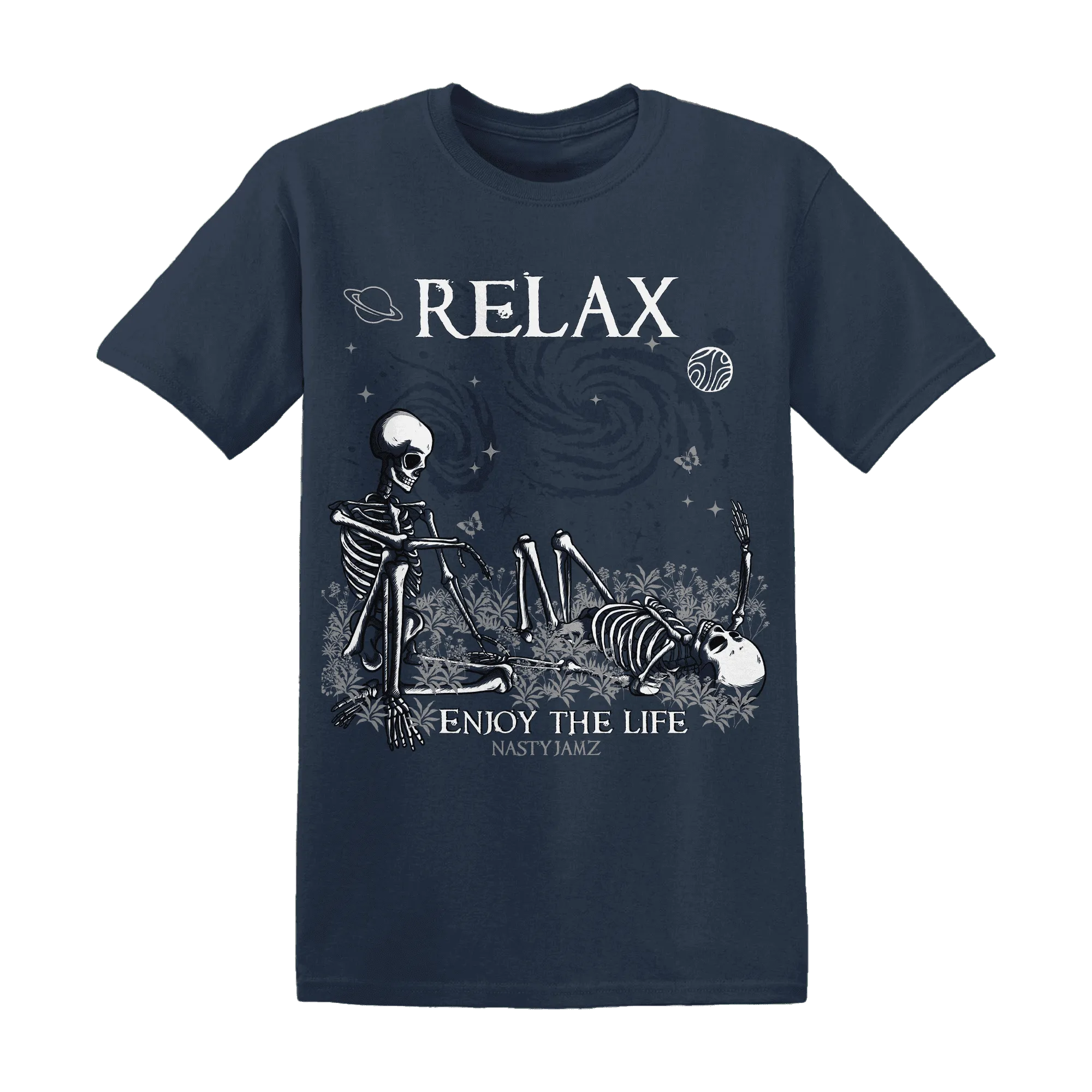 White-Navy-6s-NastyJamz-T-Shirt-Match-Relax