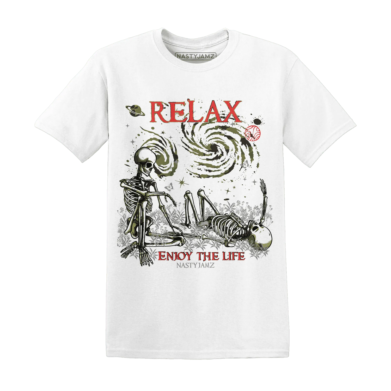 AM-90-Dark-Sage-Solar-Red-T-Shirt-Match-Relax