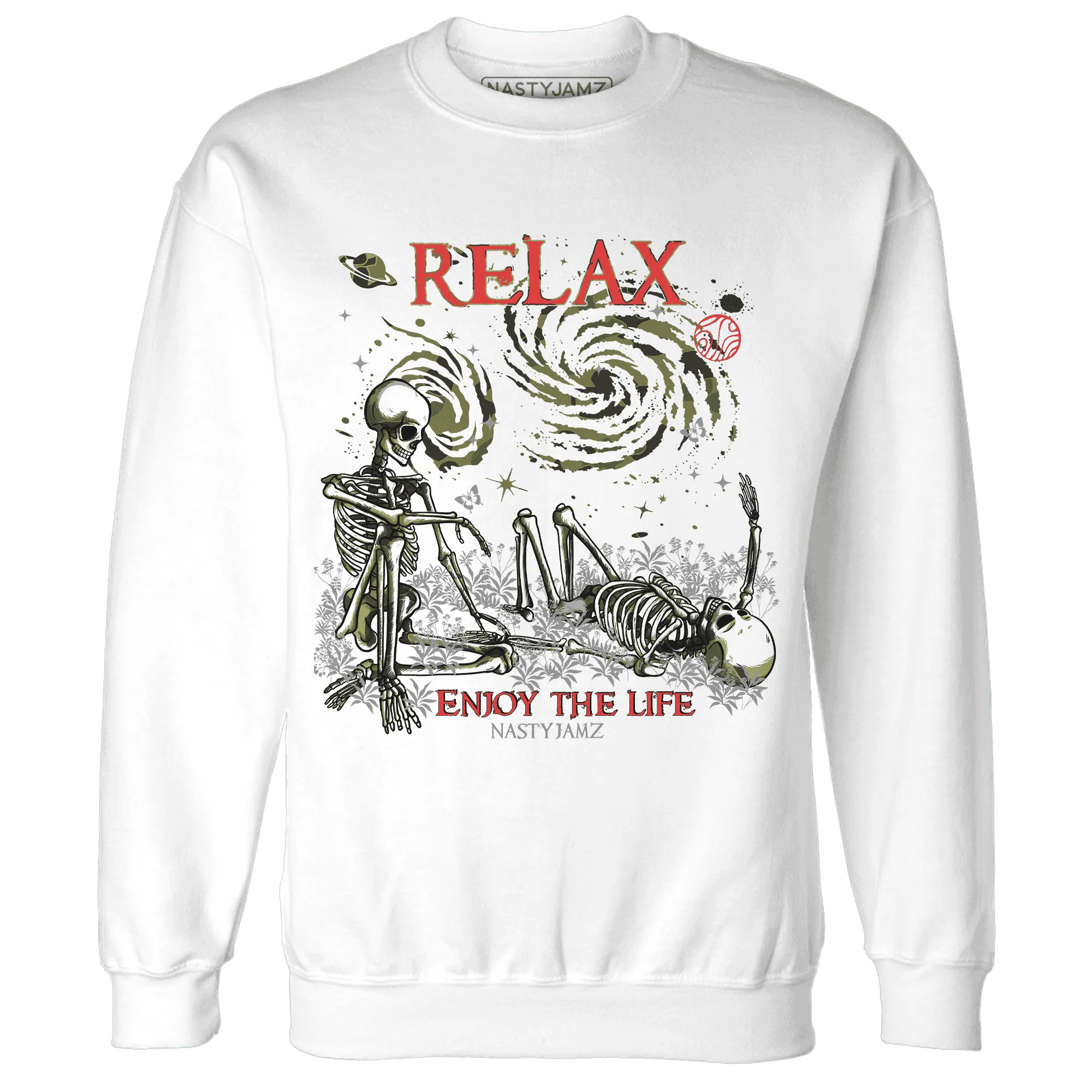 AM-90-Dark-Sage-Solar-Red-Sweatshirt-Match-Relax