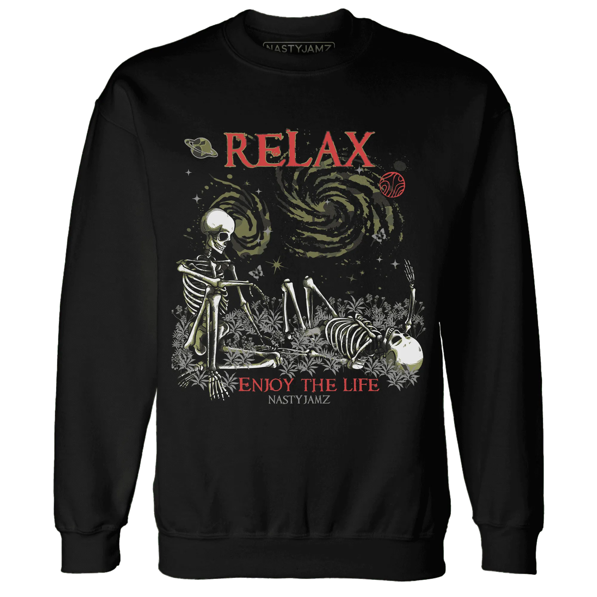 AM-90-Dark-Sage-Solar-Red-Sweatshirt-Match-Relax