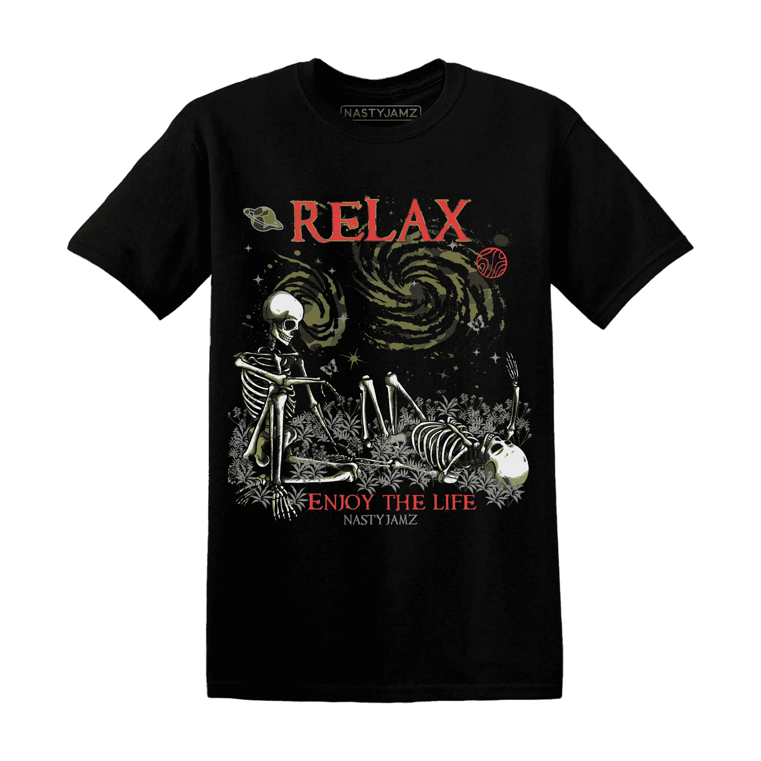 AM-90-Dark-Sage-Solar-Red-T-Shirt-Match-Relax