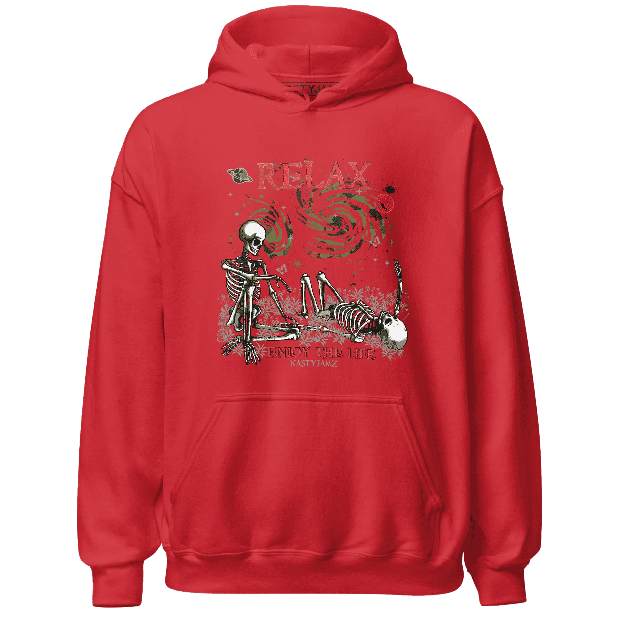 AM-90-Dark-Sage-Solar-Red-Hoodie-Match-Relax