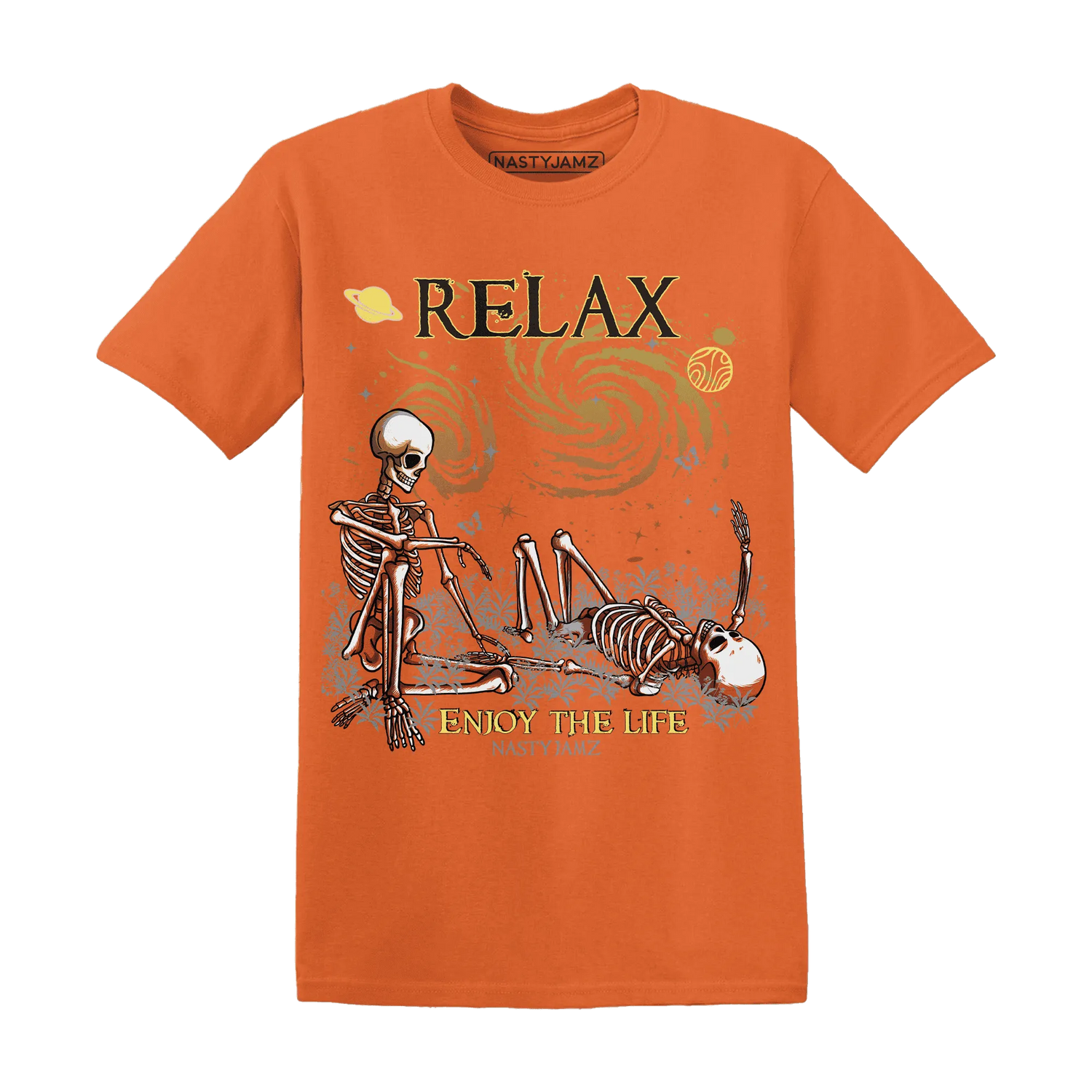 VaporMax-Crimson-Total-Orange-Plus-NastyJamz-T-Shirt-Match-Relax