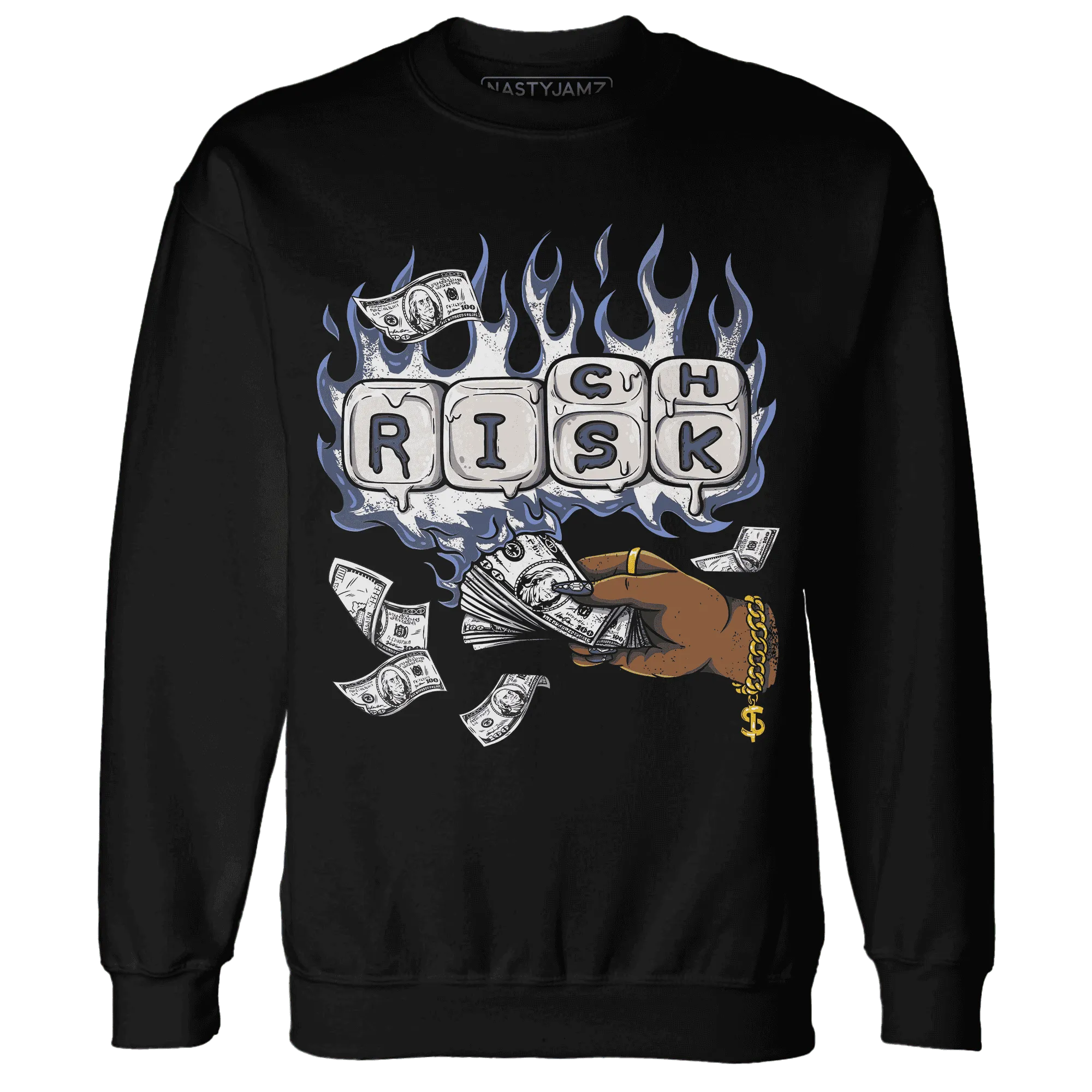 Low-Diffused-Blue-11s-Sweatshirt-Match-Rich-Or-Risk