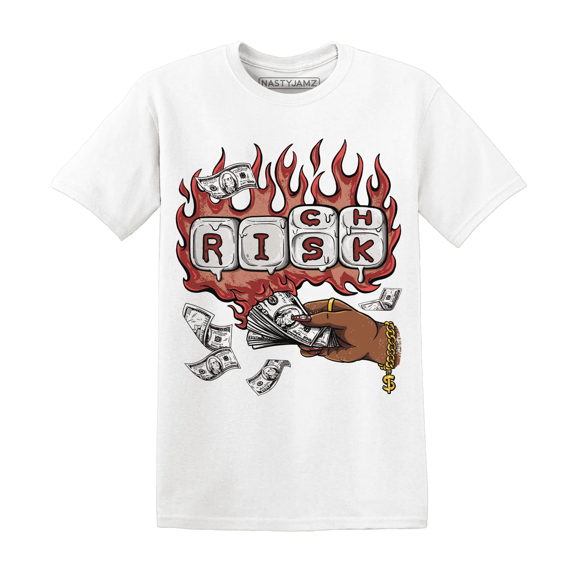 Dune-Red-13s-T-Shirt-Match-Rich-Or-Risk