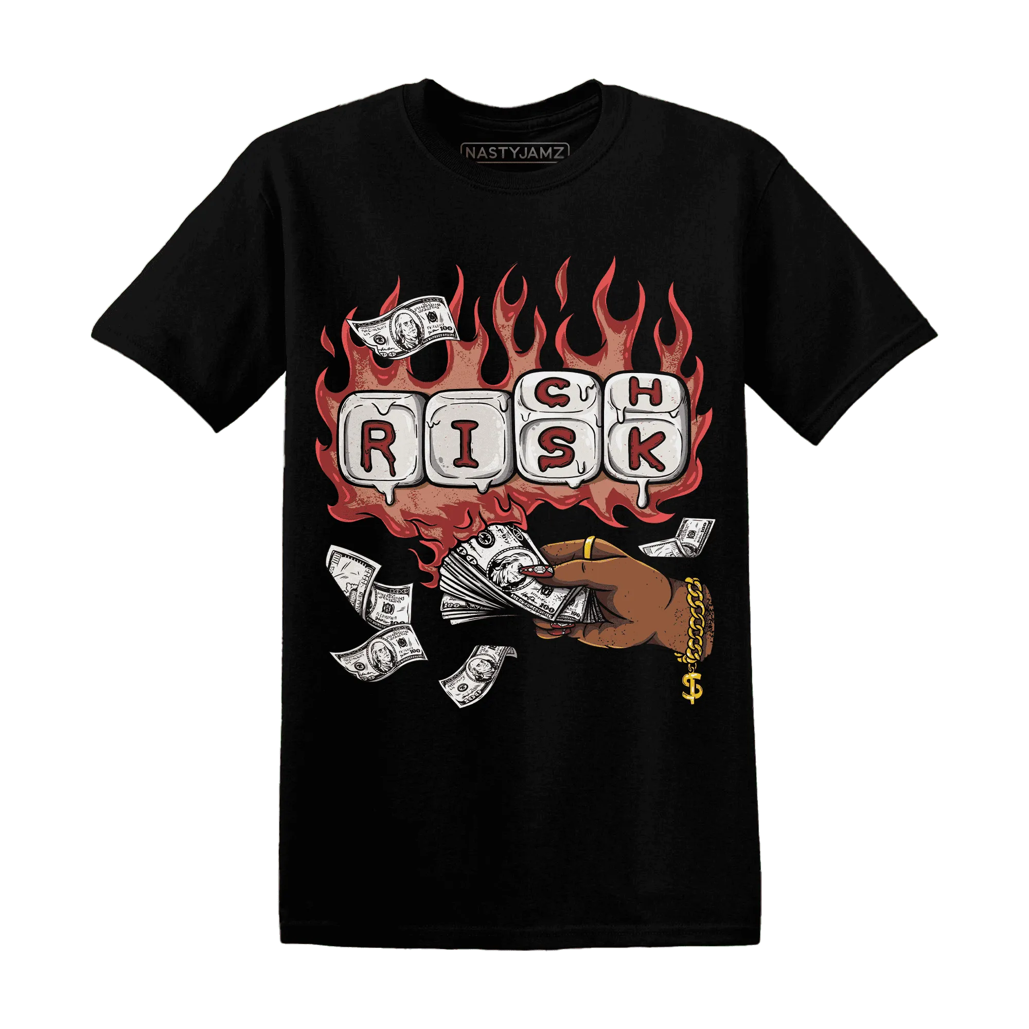 Dune-Red-13s-T-Shirt-Match-Rich-Or-Risk