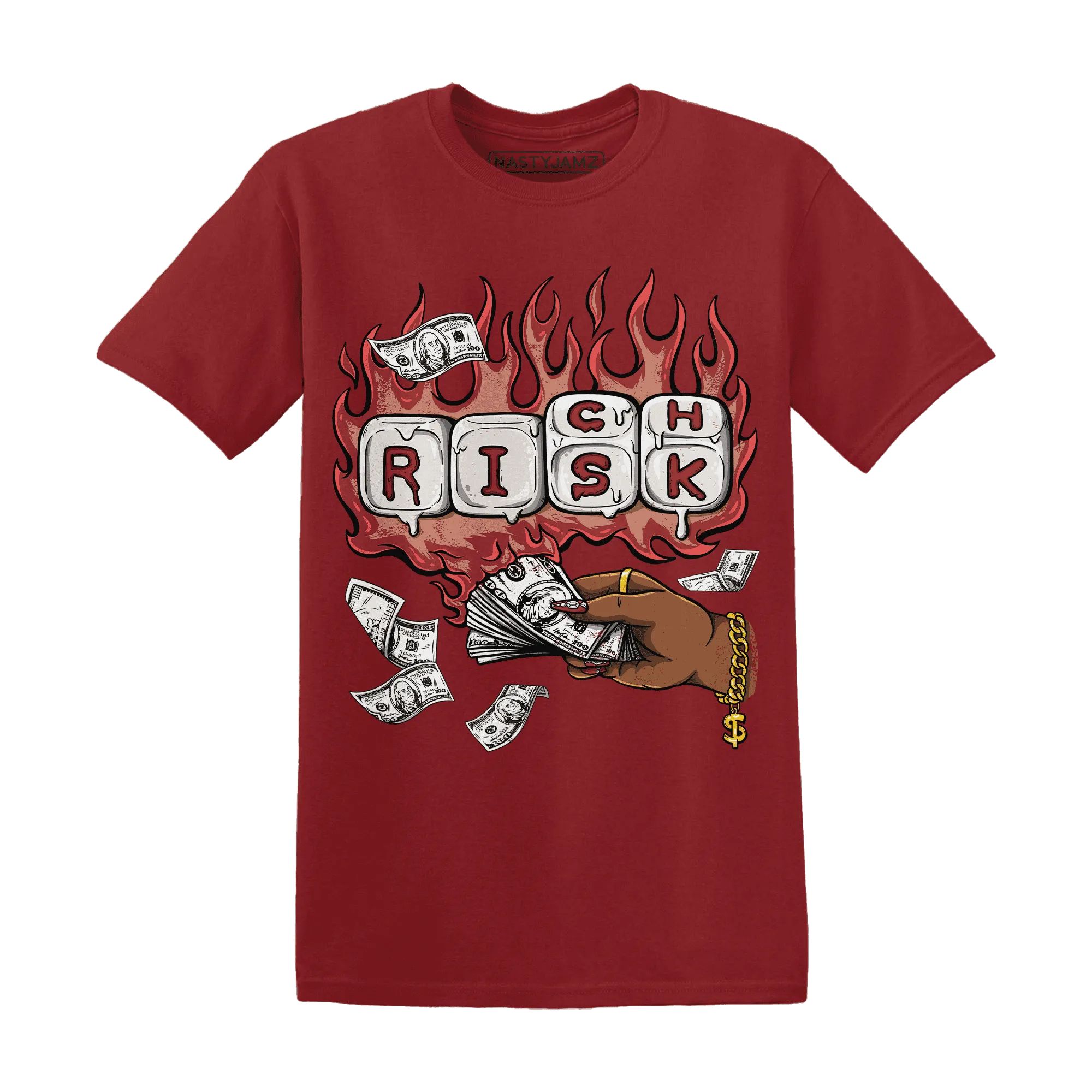 Dune-Red-13s-T-Shirt-Match-Rich-Or-Risk