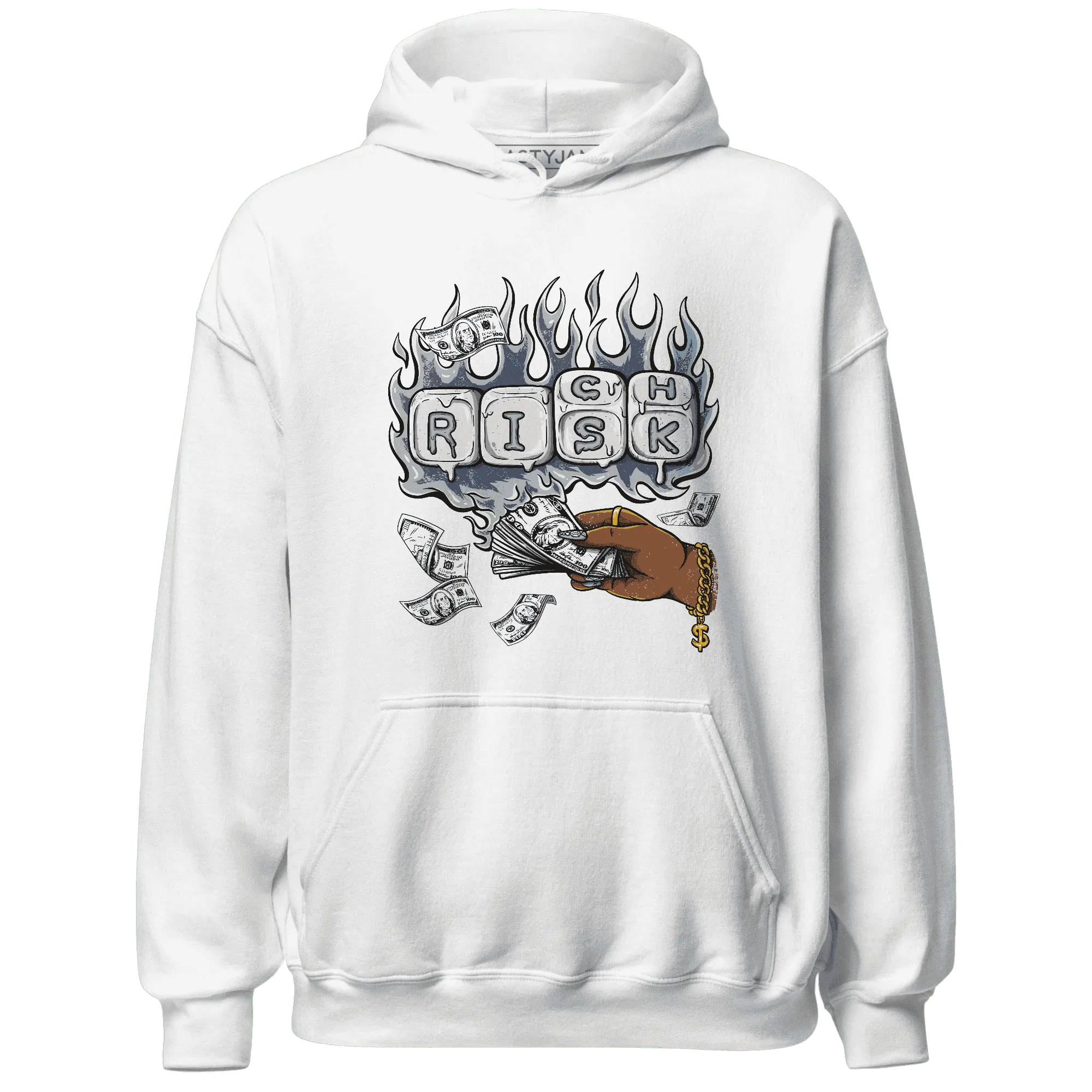 Mid-Diffused-Blue-Grey-1s-Hoodie-Match-Rich-Or-Risk