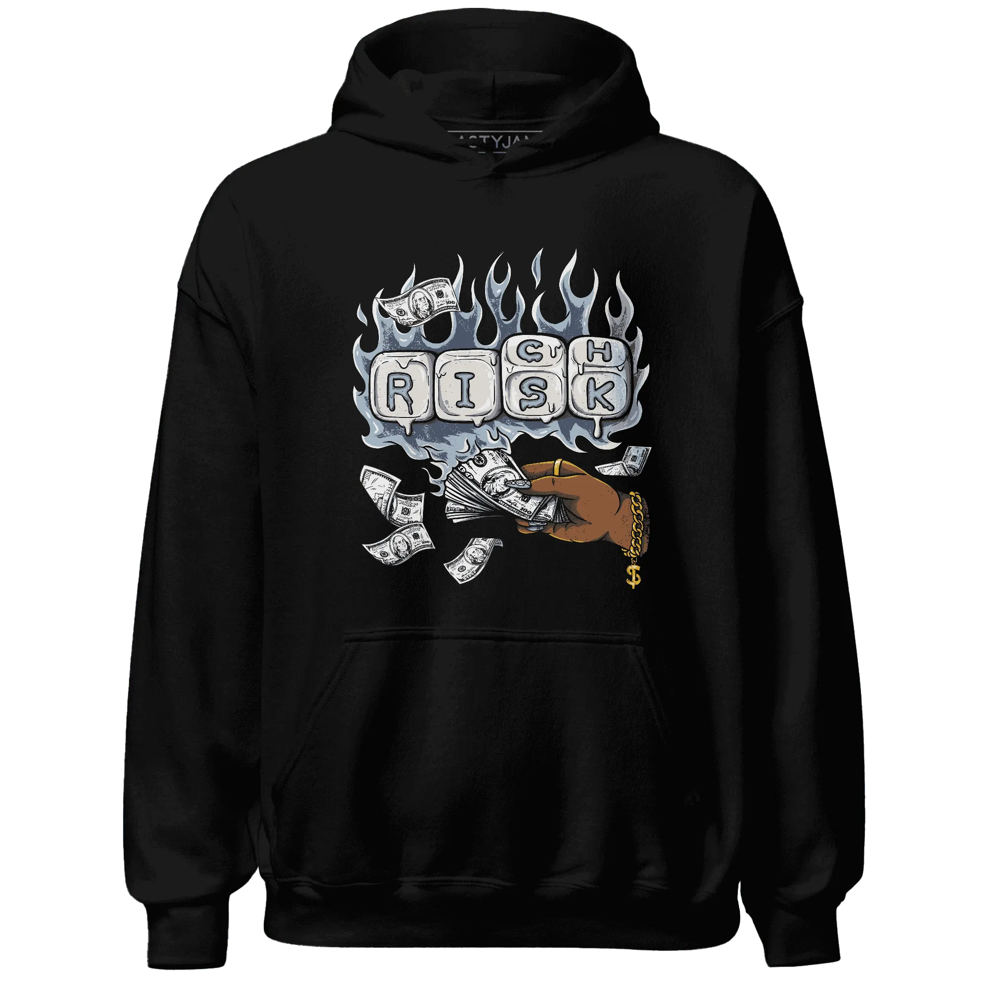 Mid-Diffused-Blue-Grey-1s-Hoodie-Match-Rich-Or-Risk