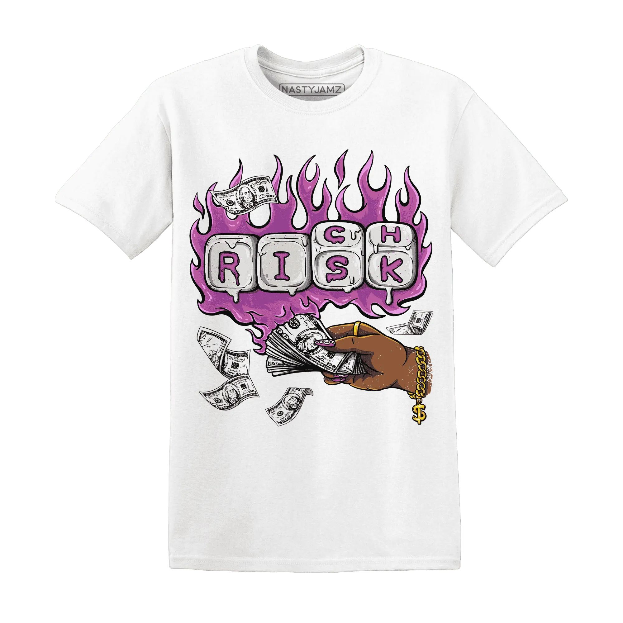 GS-Hyper-Violet-4s-T-Shirt-Match-Rich-Or-Risk