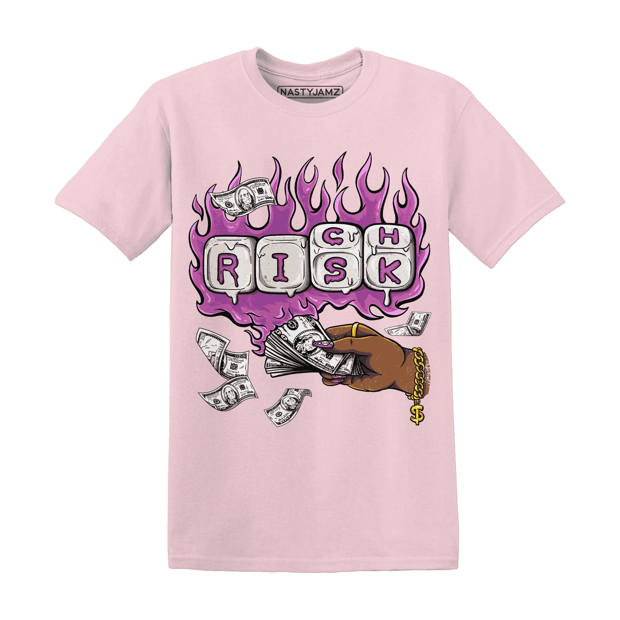 GS-Hyper-Violet-4s-T-Shirt-Match-Rich-Or-Risk