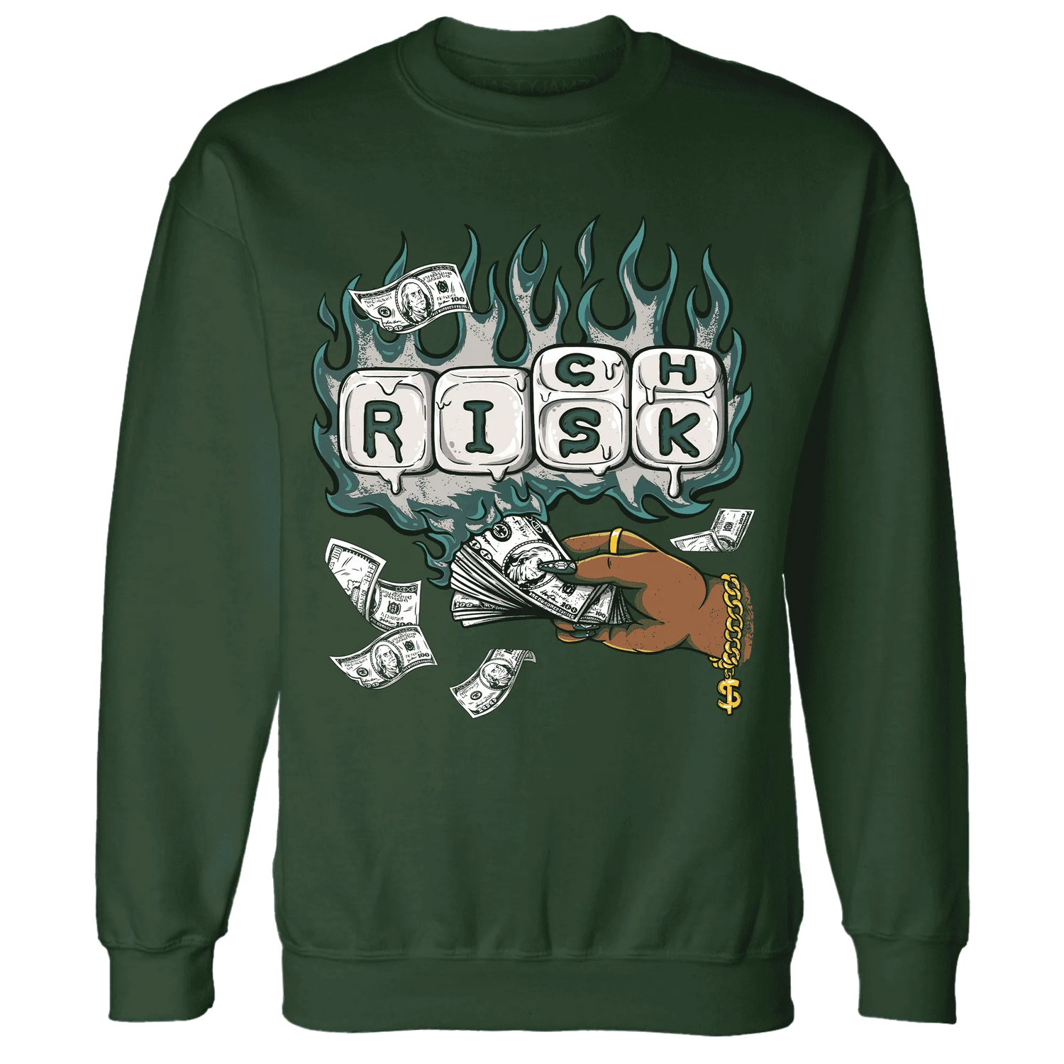 Oxidized-Green-4s-Sweatshirt-Match-Rich-Or-Risk