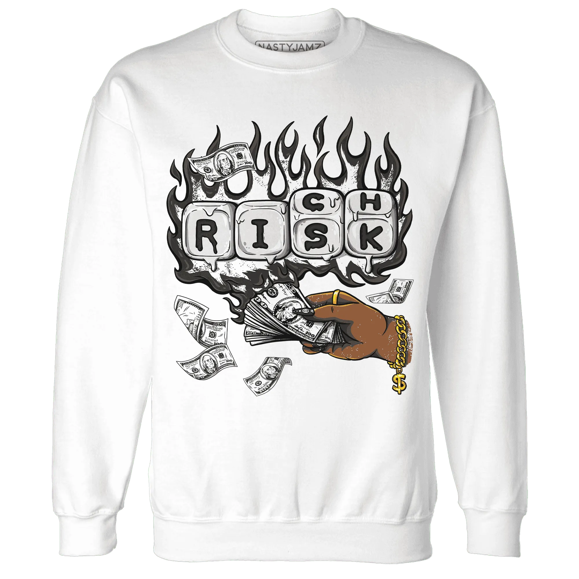 White-Thunder-4s-Sweatshirt-Match-Rich-Or-Risk