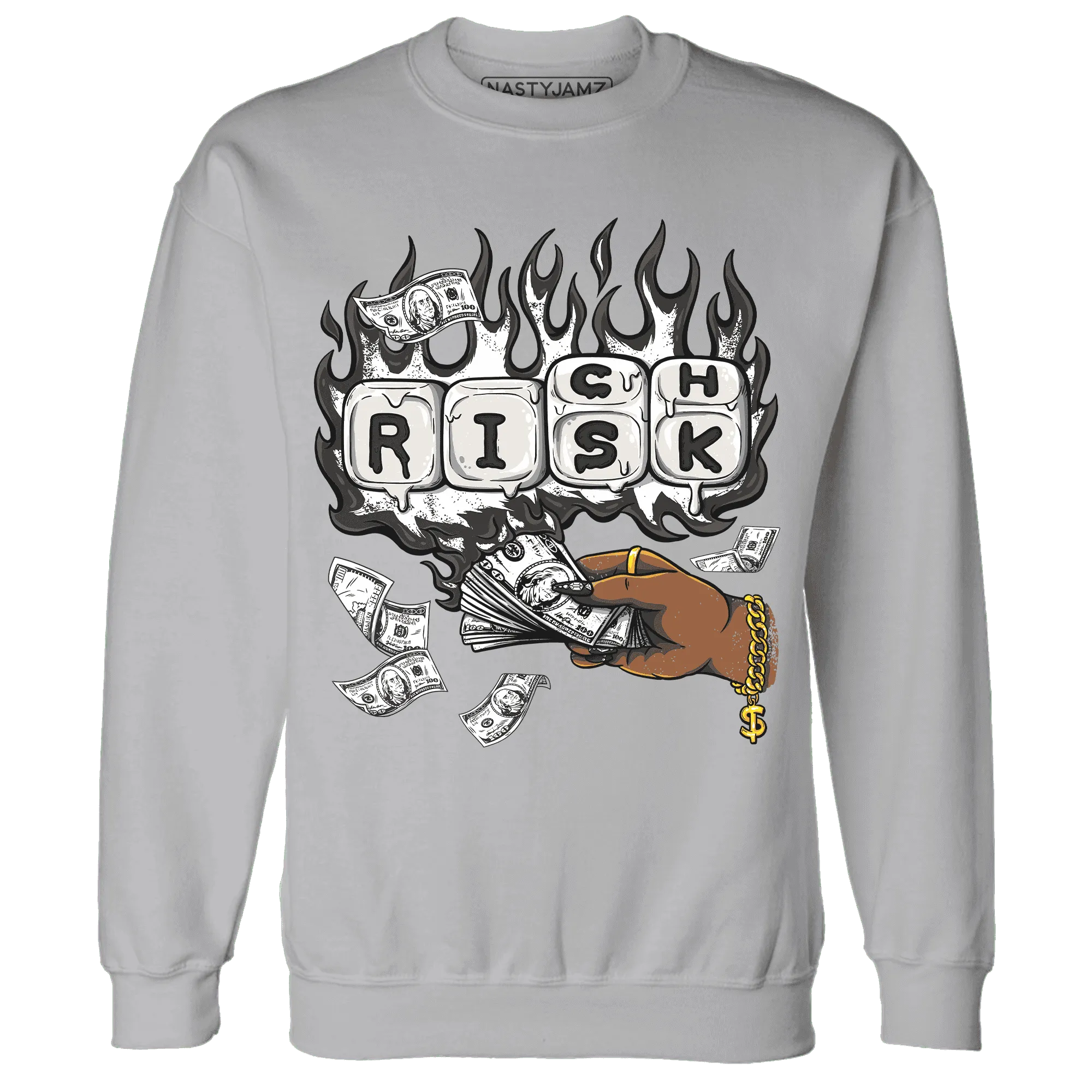 White-Thunder-4s-Sweatshirt-Match-Rich-Or-Risk
