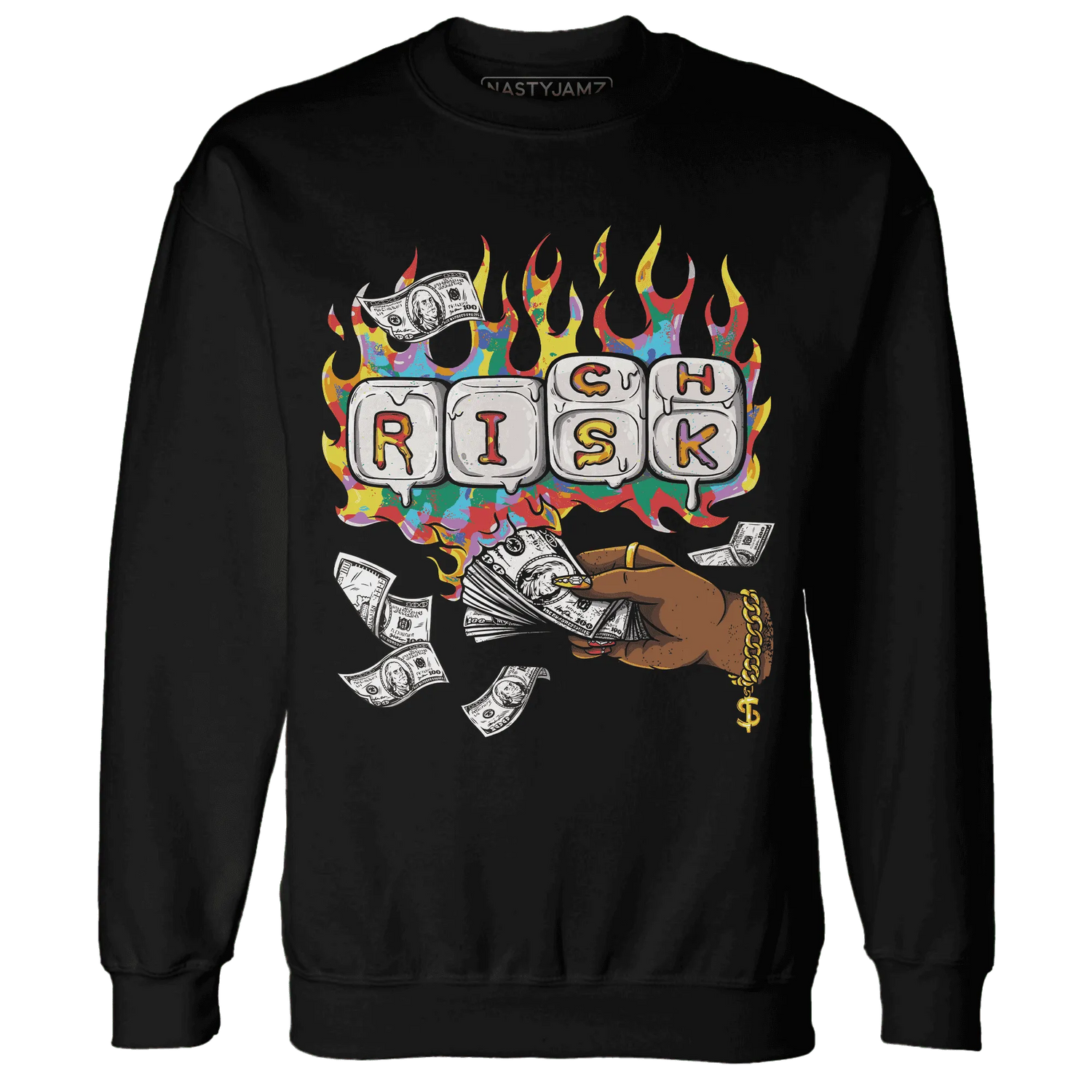 Mid-GS-Six-Championships-1s-Sweatshirt-Match-Rich-Or-Risk