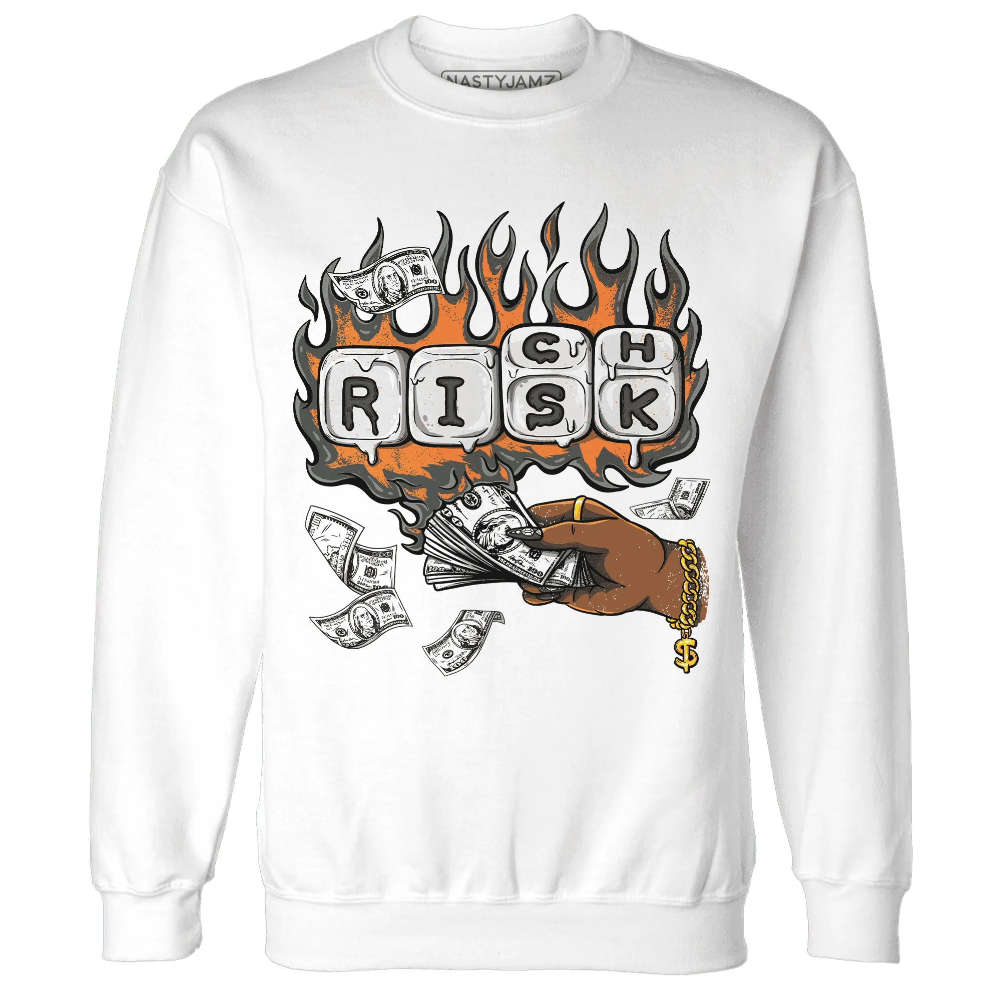 Fear-Pack-3s-Sweatshirt-Match-Rich-Or-Risk