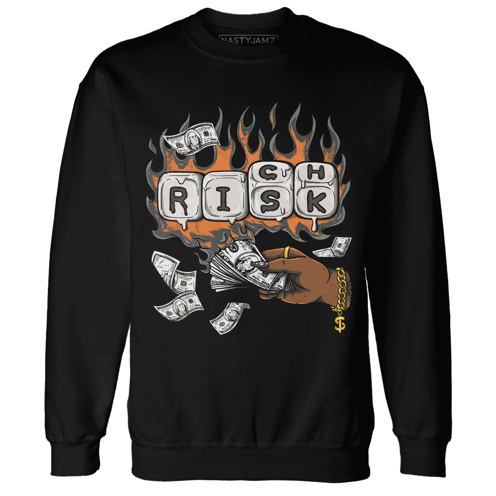 Fear-Pack-3s-Sweatshirt-Match-Rich-Or-Risk