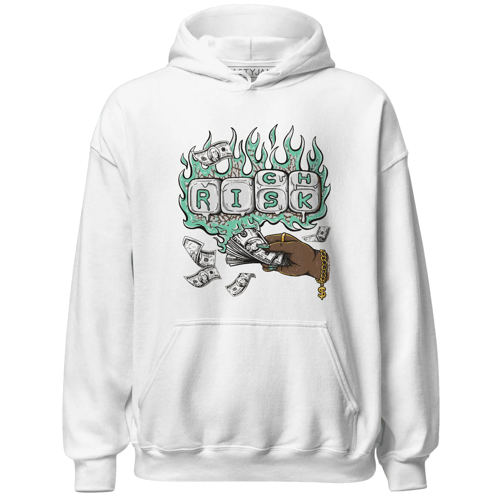 Green-Glow-3s-Hoodie-Match-Rich-Or-Risk