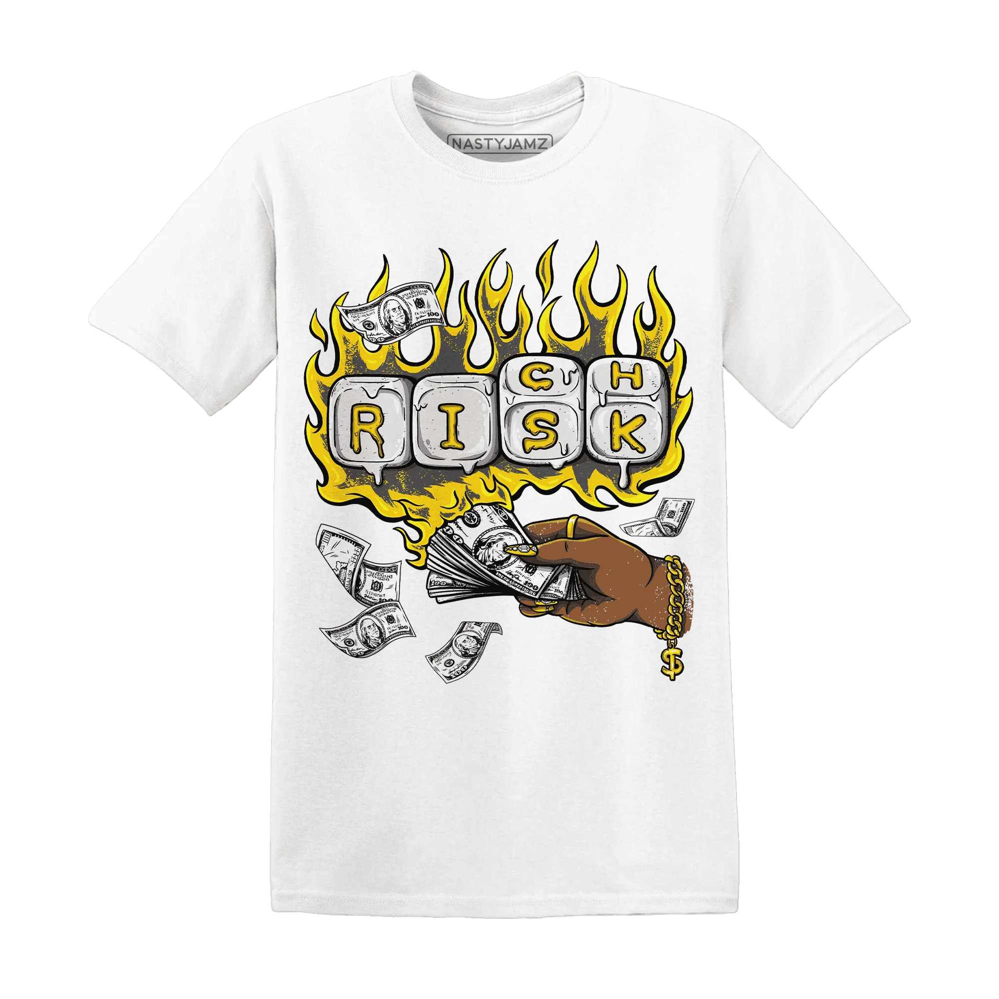 Thunder-4s-T-Shirt-Match-Rich-Or-Risk