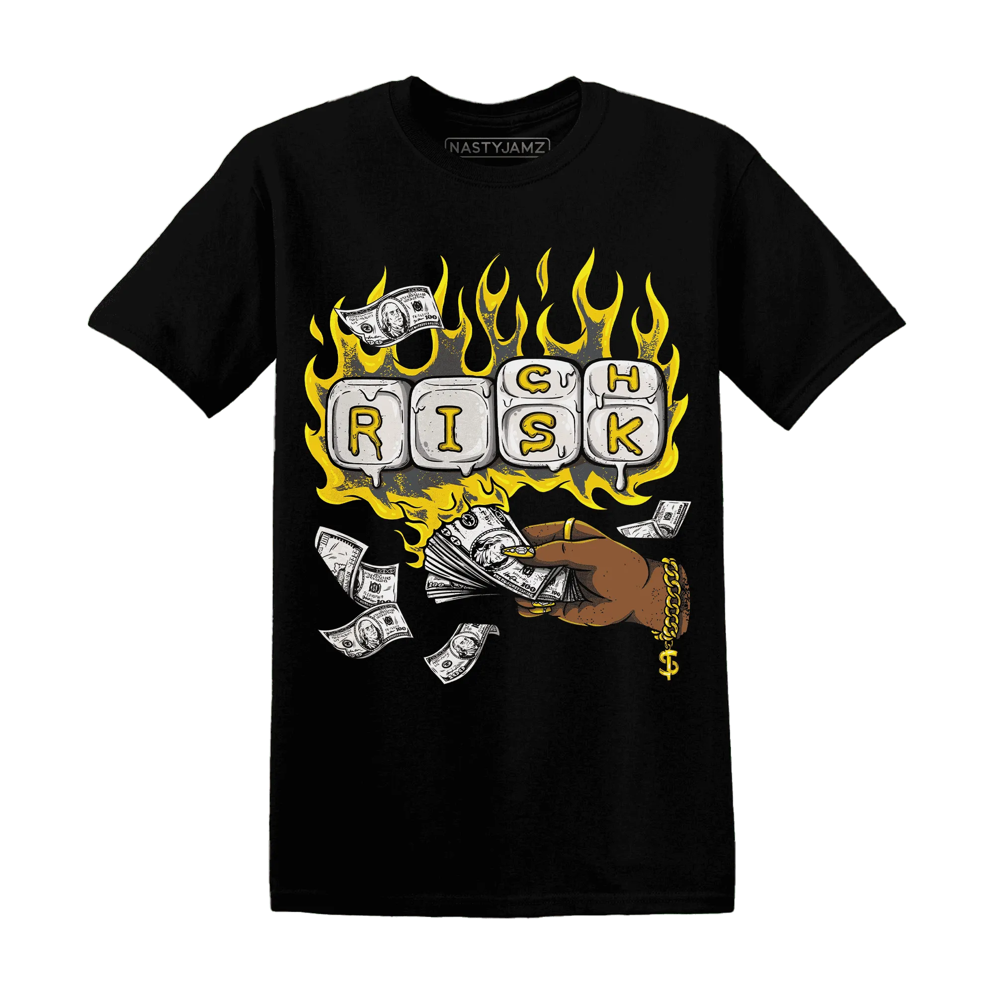 Thunder-4s-T-Shirt-Match-Rich-Or-Risk