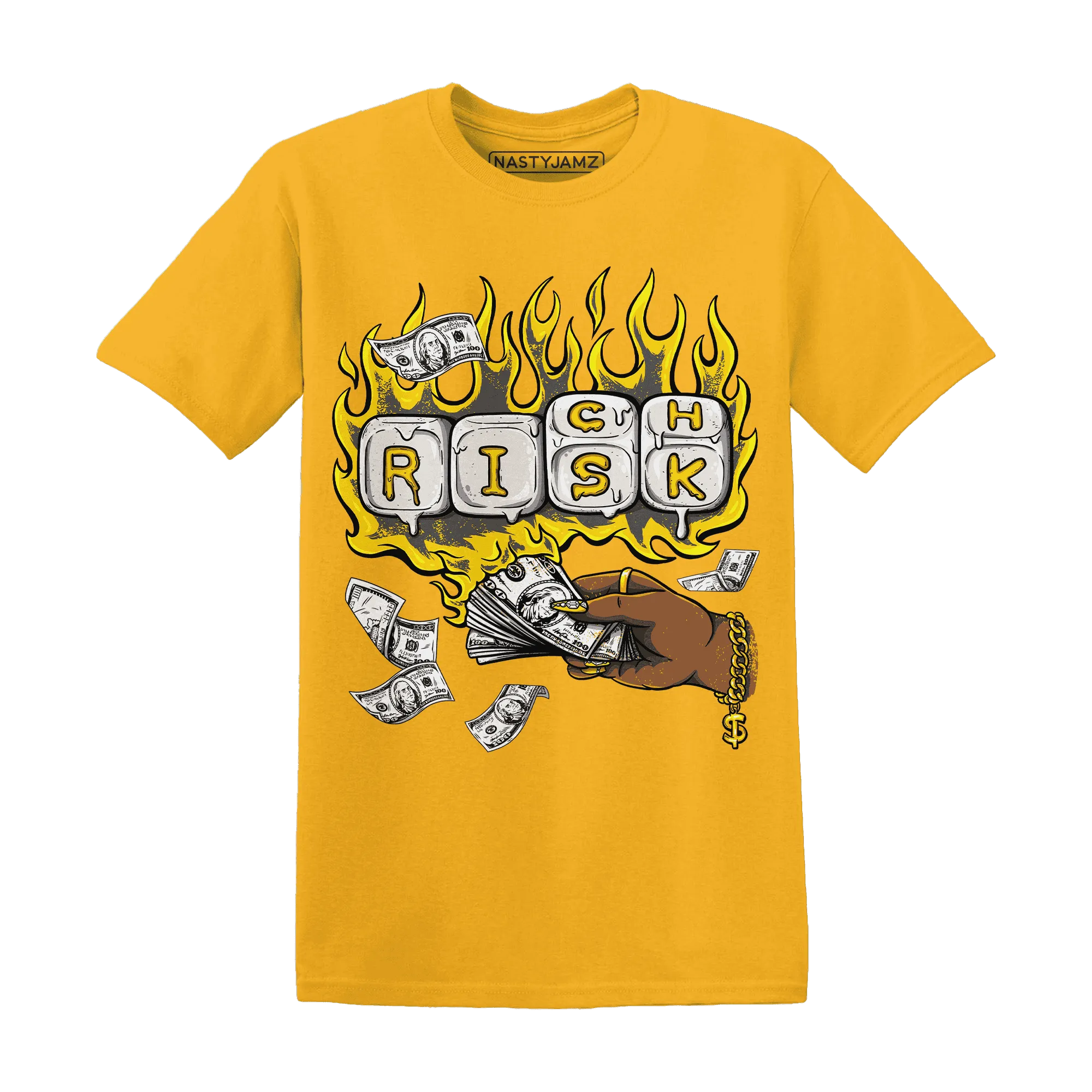 Thunder-4s-T-Shirt-Match-Rich-Or-Risk