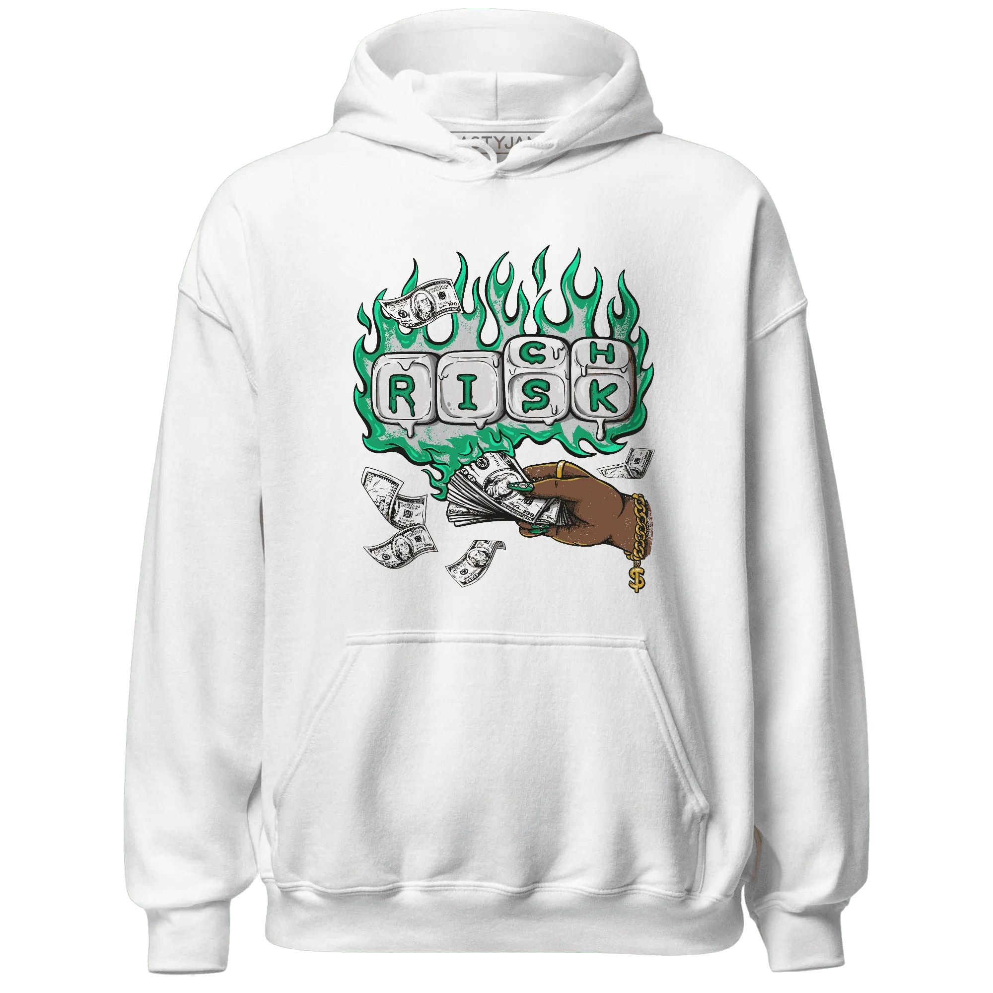 Lucky-Green-5s-Hoodie-Match-Rich-Or-Risk