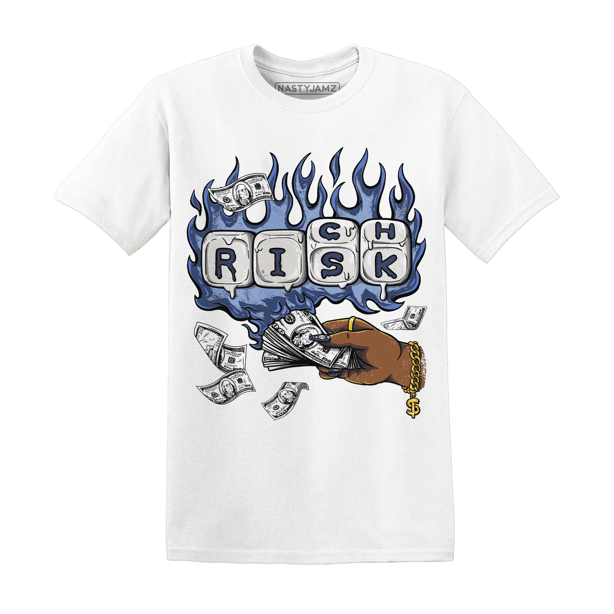 Midnight-Navy-5s-T-Shirt-Match-Rich-Or-Risk