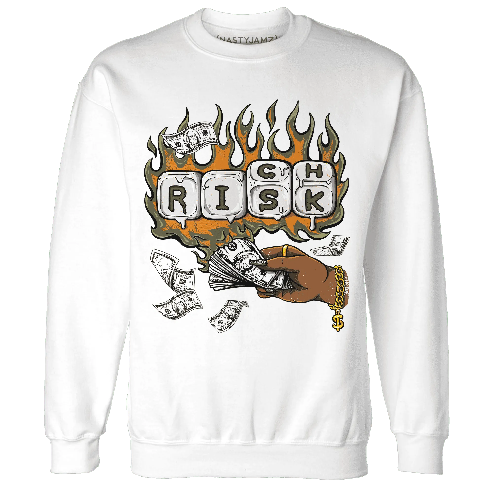 Olive-5s-Sweatshirt-Match-Rich-Or-Risk