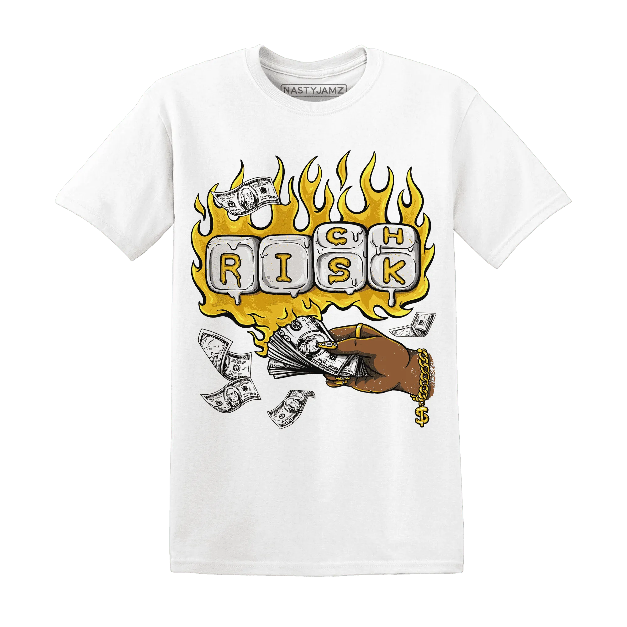 Yellow-Ochre-6s-T-Shirt-Match-Rich-Or-Risk