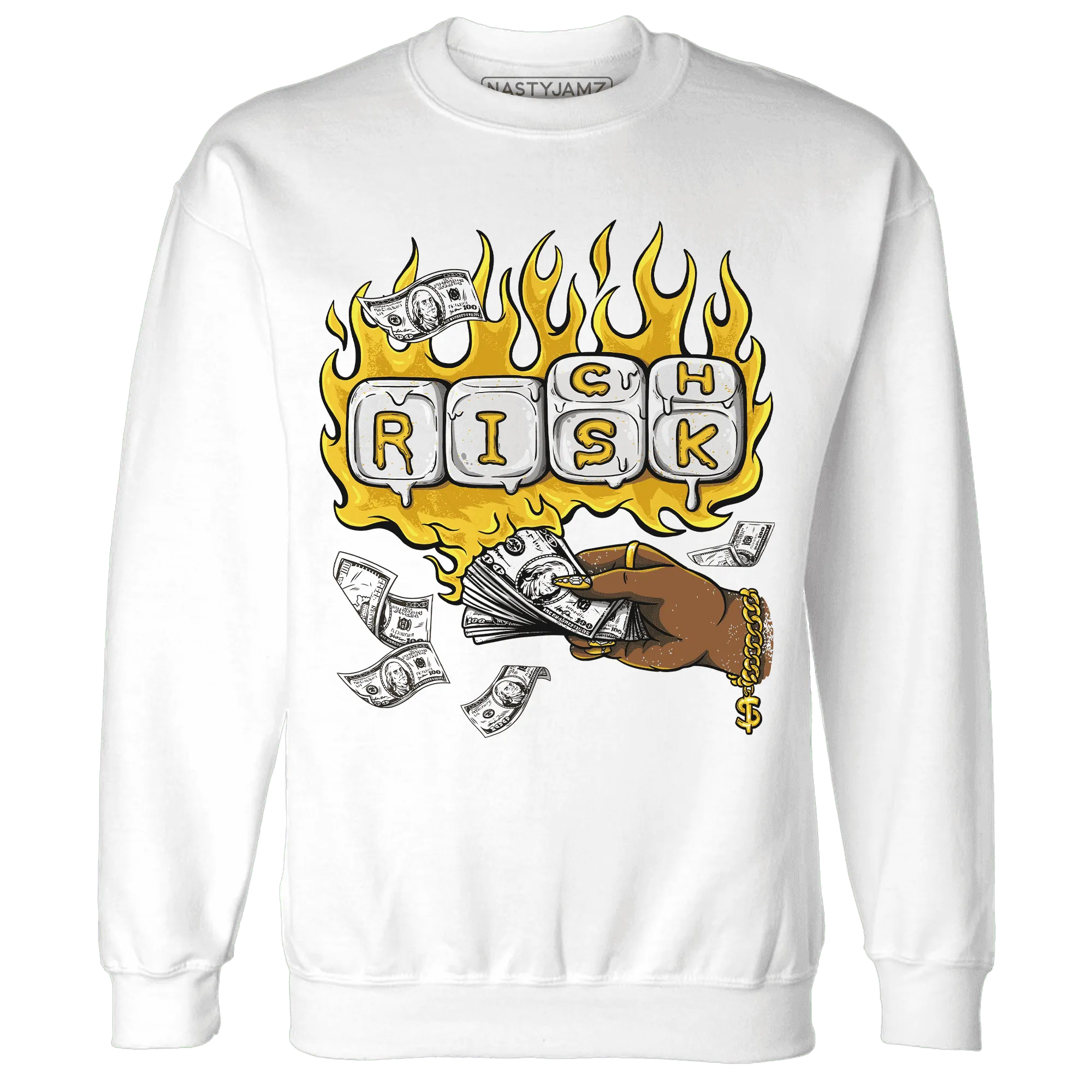 Yellow-Ochre-6s-Sweatshirt-Match-Rich-Or-Risk