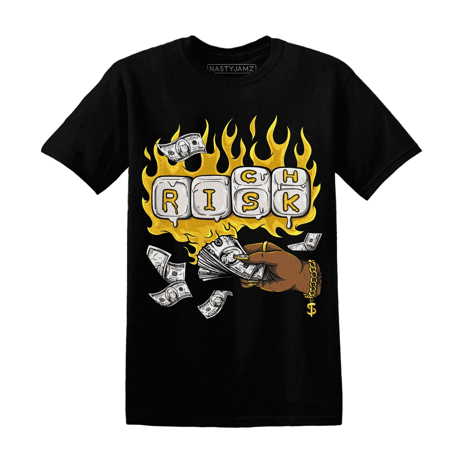 Yellow-Ochre-6s-T-Shirt-Match-Rich-Or-Risk