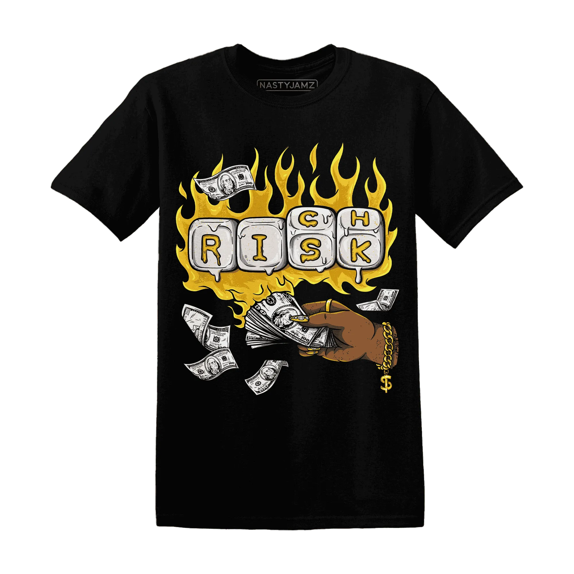 Yellow-Ochre-6s-T-Shirt-Match-Rich-Or-Risk