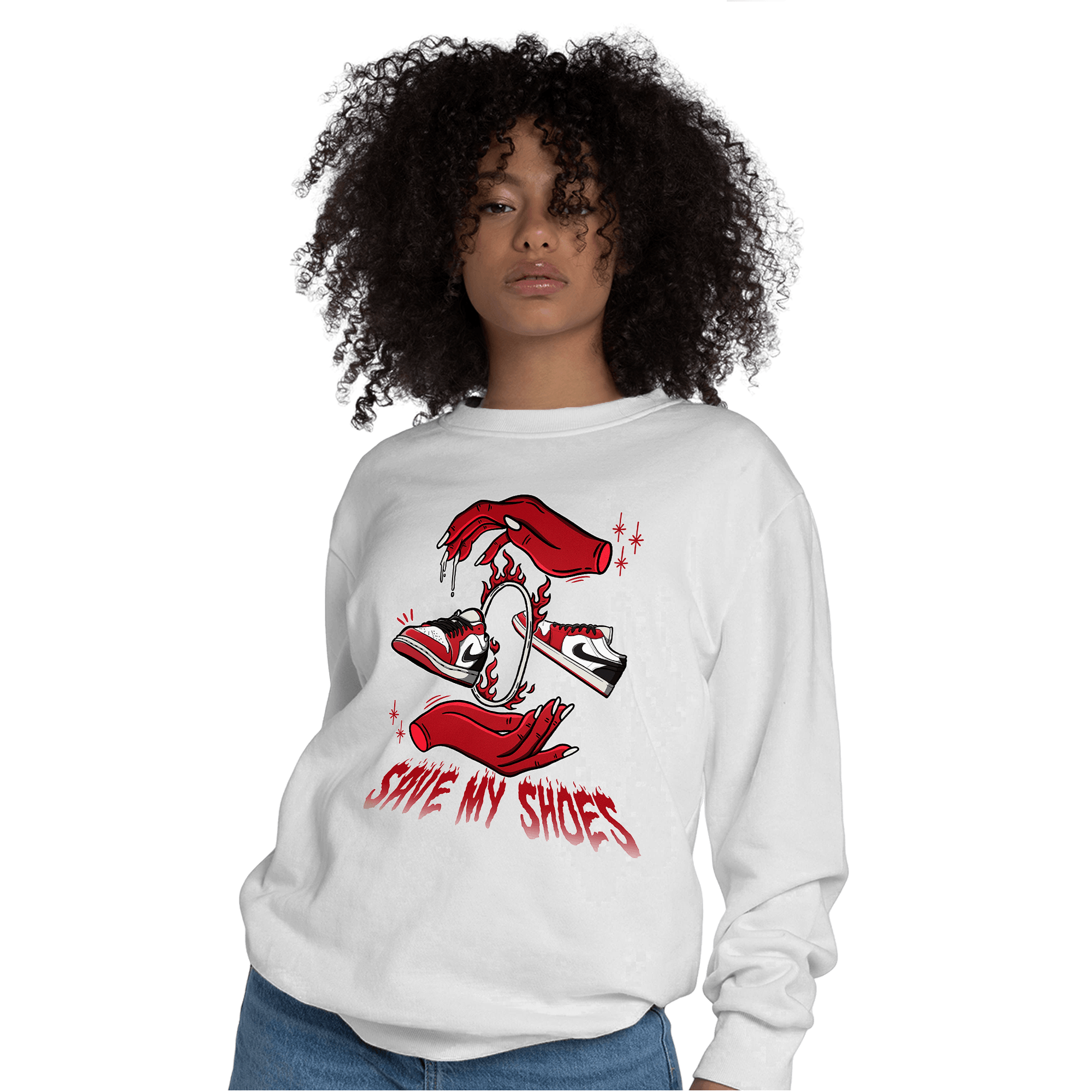 Low OG Trophy Room 1s Sweatshirt Match Save My Shoes - NastyJamz