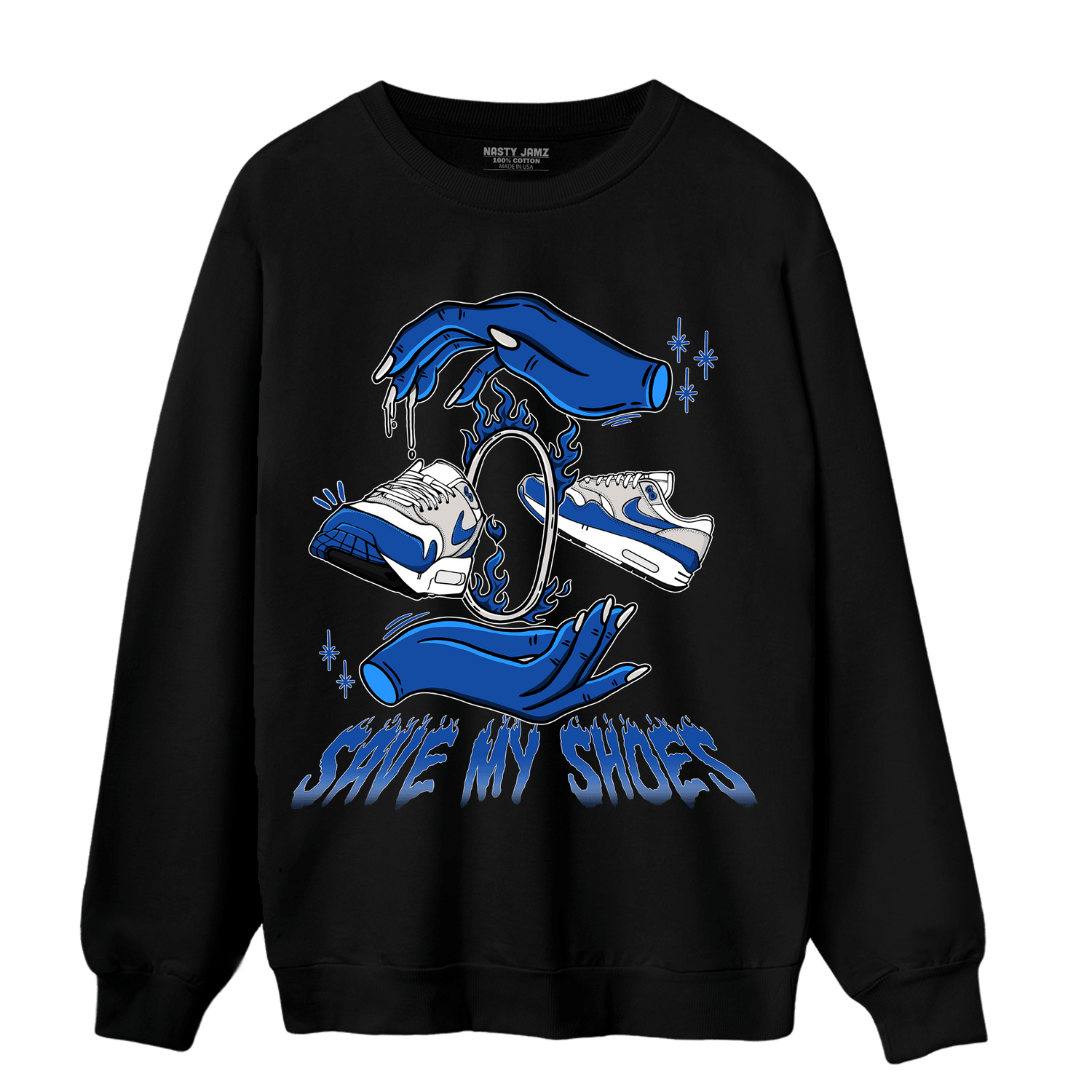 Air Max 1 86 Royal Sweatshirt Match Save My Shoes - NastyJamz